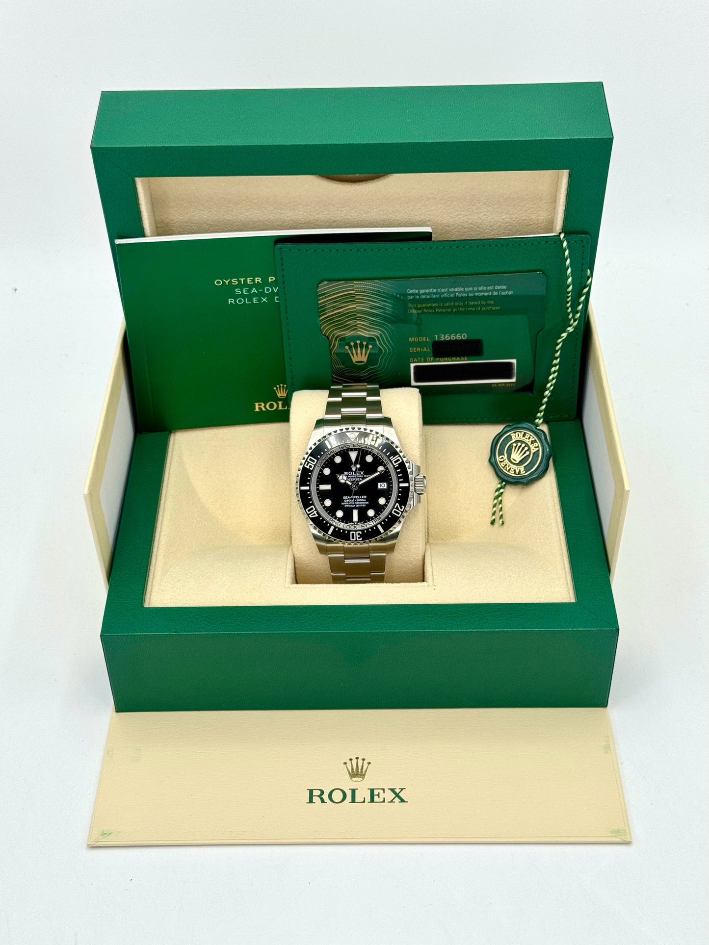NEW 2024 Rolex Deepsea 44mm 136660 Stainless Steel Black Dial - MyWatchLLC