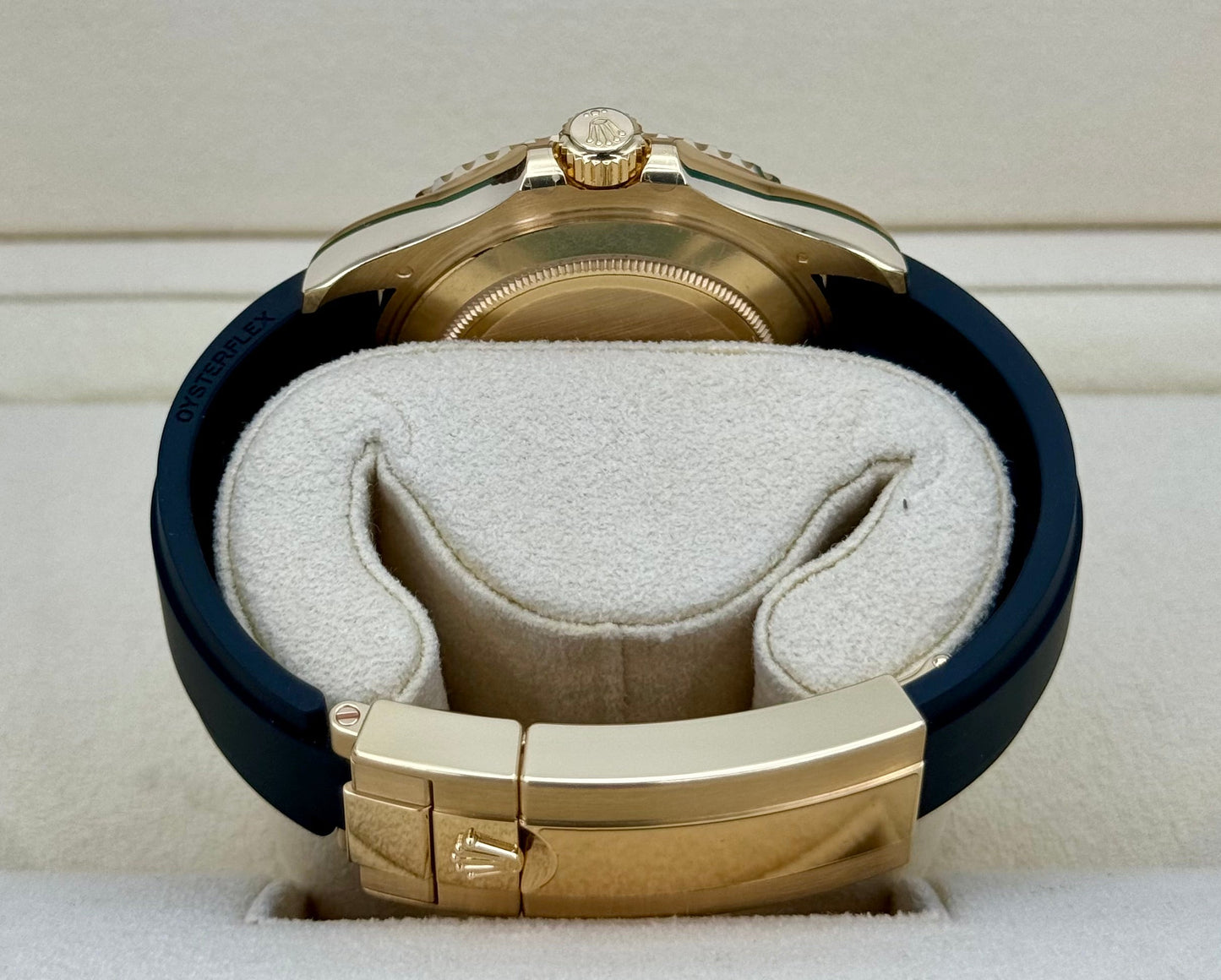 NEW 2024 Rolex Yacht-Master 42mm 226658 Gold Oysterflex Black Dial - MyWatchLLC