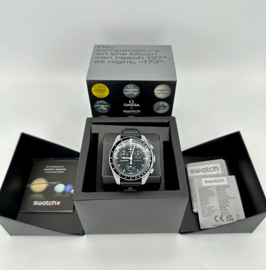 NEW Omega S033M100 Bioceramic Moon Swatch - Mission to the Moon - MyWatchLLC