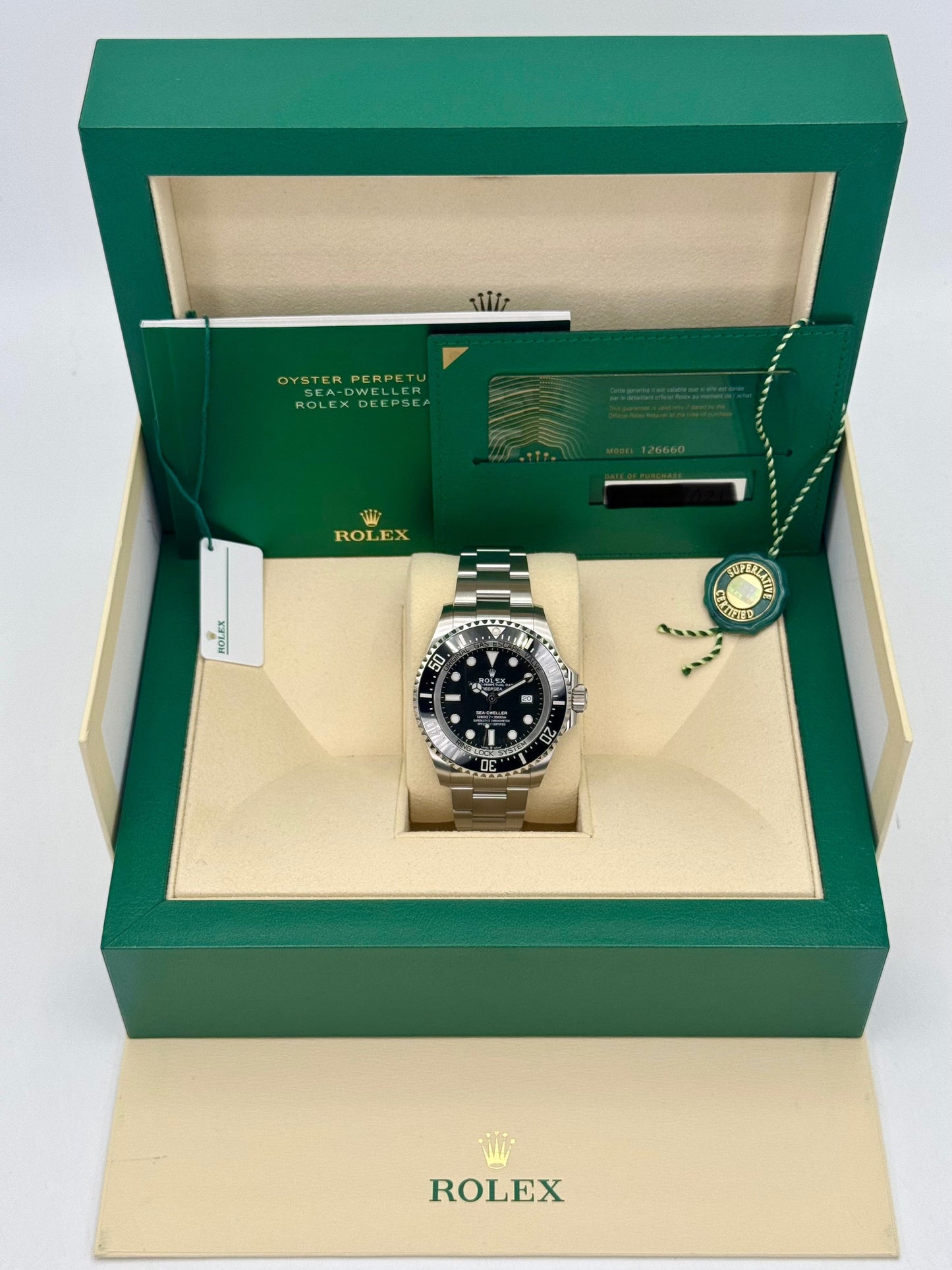 2021 Rolex Deepsea 44mm 126660 Stainless Steel Black Dial - MyWatchLLC