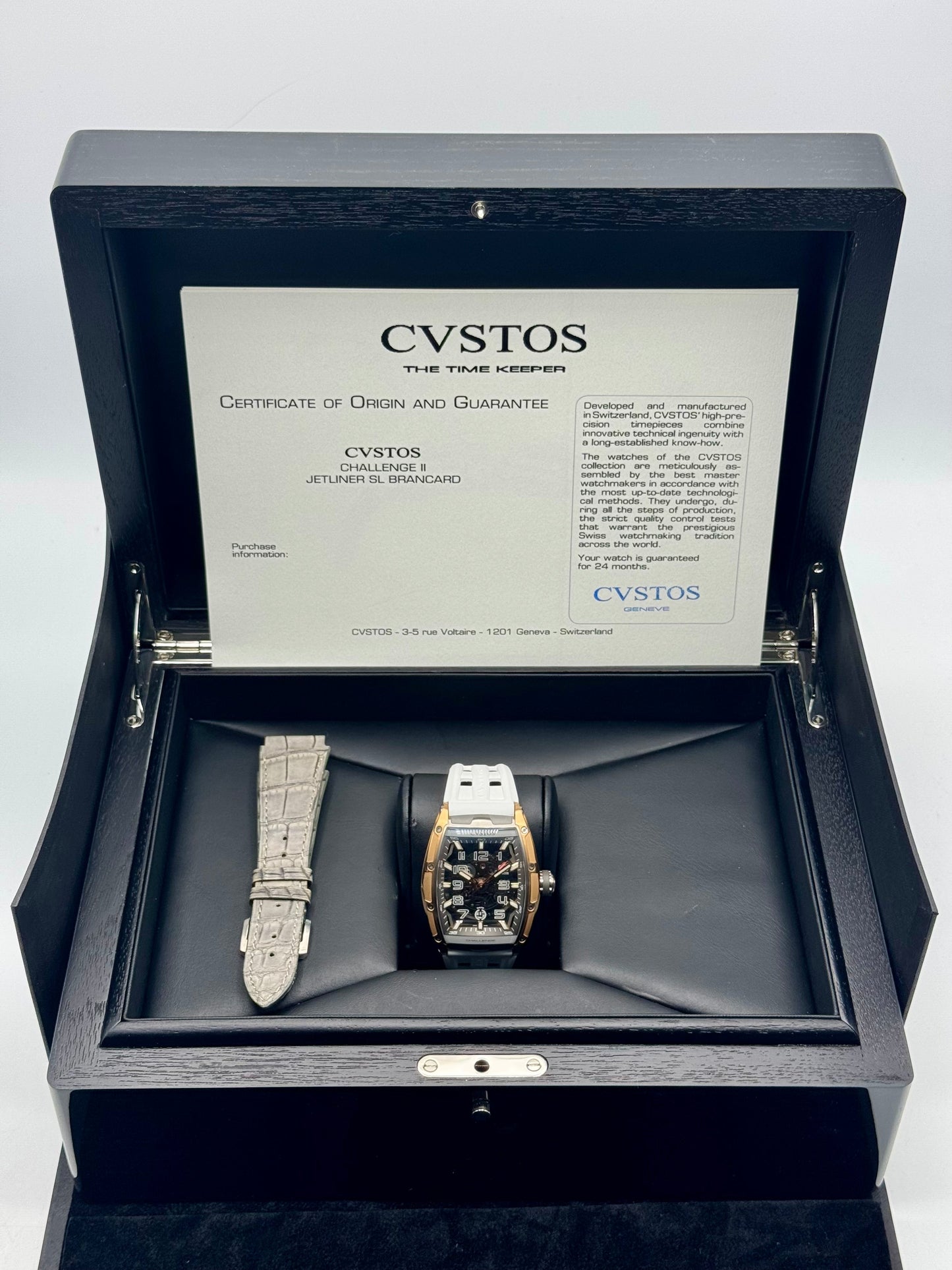 Cvstos Challenge II JetLiner SL Brancard 41mm Rose Gold & Titanium Skeleton - MyWatchLLC