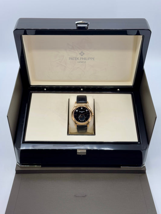 2014 Patek Philippe Annual Calender 40mm 5205R Rose Gold Black Dial - MyWatchLLC