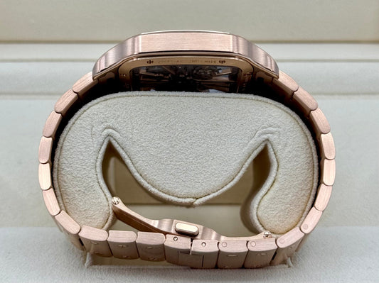 2020 Santos De Cartier 39.8mm WHSA0016 Rose Gold Skeleton Dial - MyWatchLLC