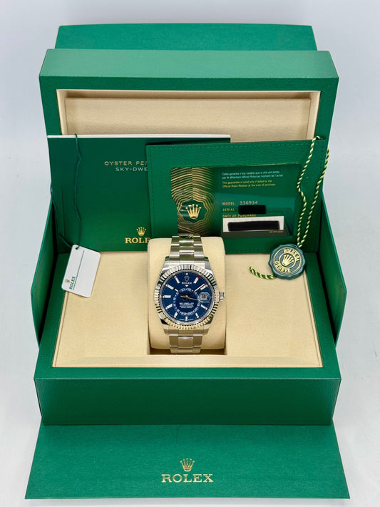 NEW 2025 Rolex Sky-Dweller 42mm 336934 Oyster Blue Dial - MyWatchLLC