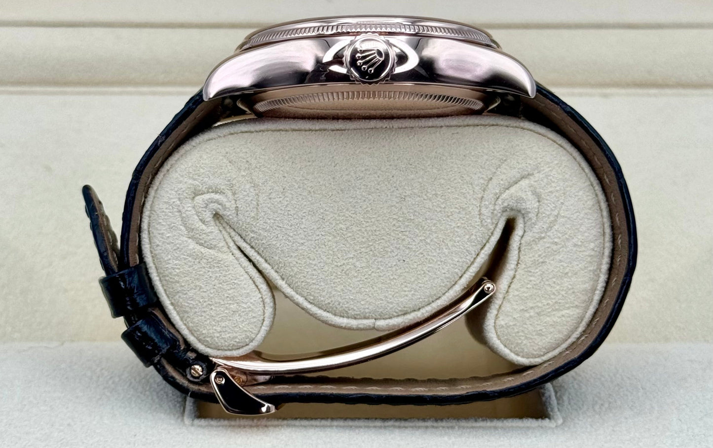 2018 Rolex Cellini Moonphase 39mm 50535 Rose Gold White Dial - MyWatchLLC