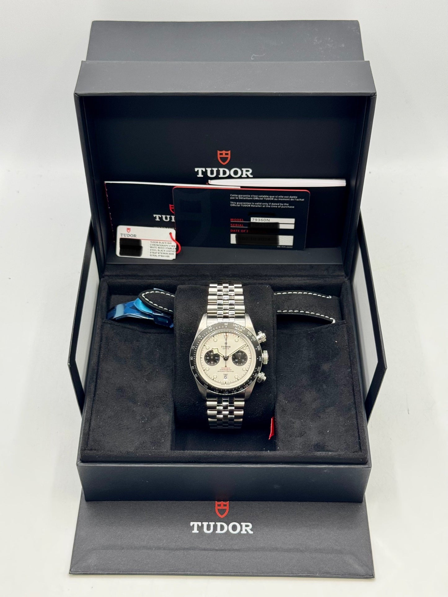 2024 Tudor Black Bay Chrono 41mm 79360N Opaline Panda Dial - MyWatchLLC