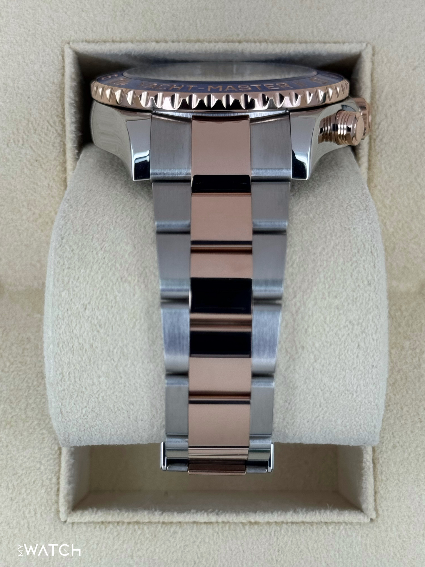 2020 Rolex Yacht-Master II 44mm 116681 Two-Tone White Dial - MyWatchLLC