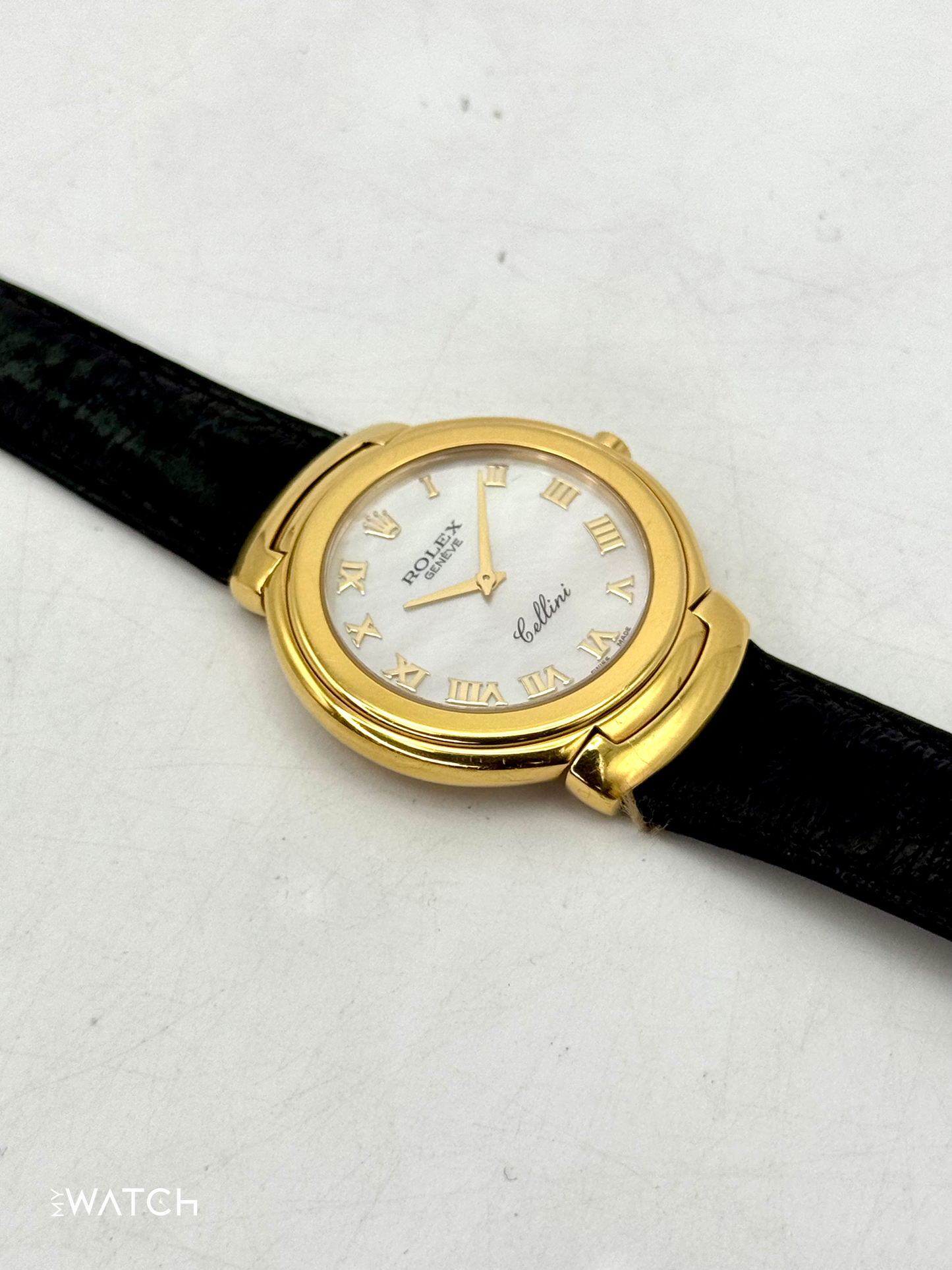 2006 Rolex Cellini 37mm 6623/8 18kt Yellow Gold Mother of Pearl Dial - MyWatchLLC