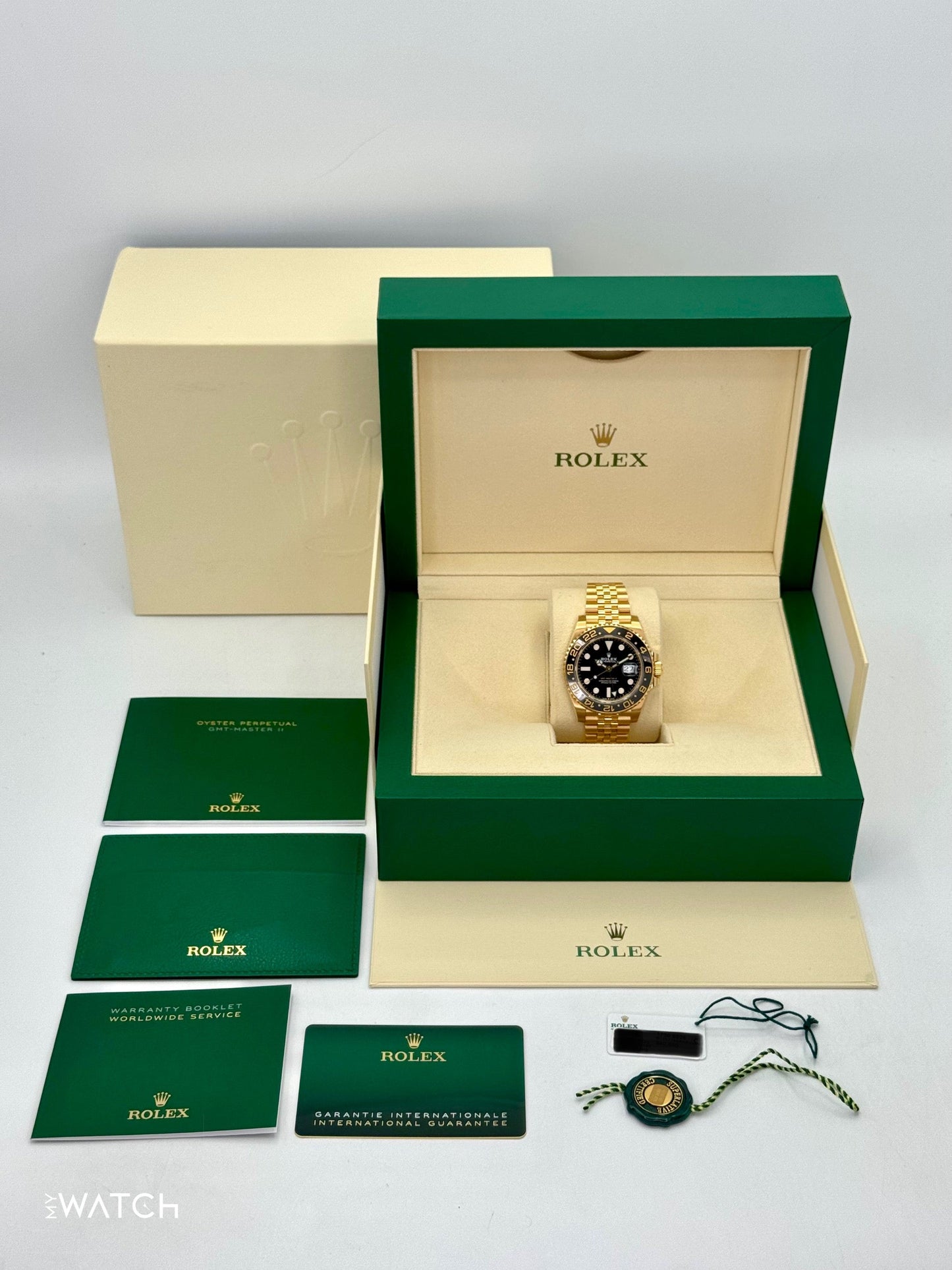 2024 Rolex GMT-Master II 40mm 126718GRNR Jubilee Black Dial - MyWatchLLC