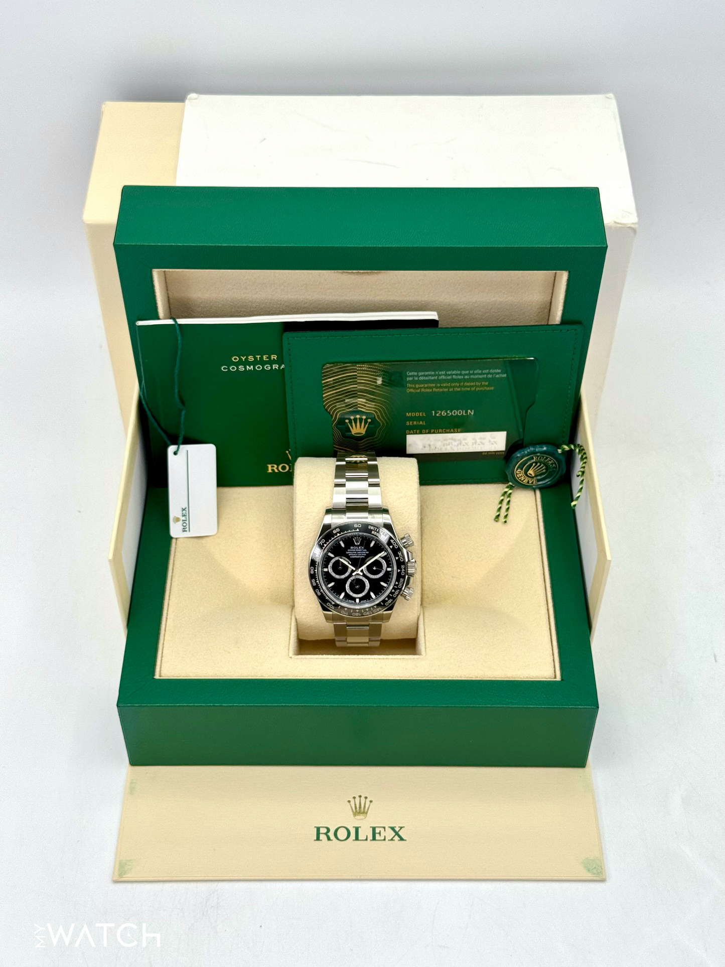 NEW 2024 Rolex Daytona 40mm 126500LN Stainless Steel Black Dial - MyWatchLLC
