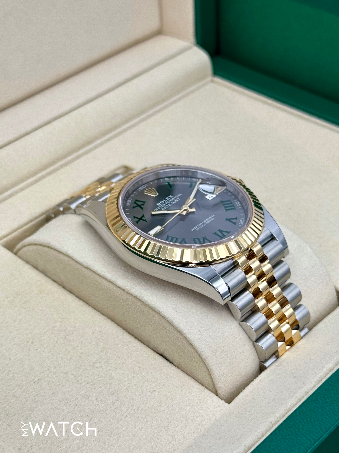 NEW 2025 Rolex Datejust 41mm 126333 Two-Tone Jubilee Wimbledon Dial - MyWatchLLC