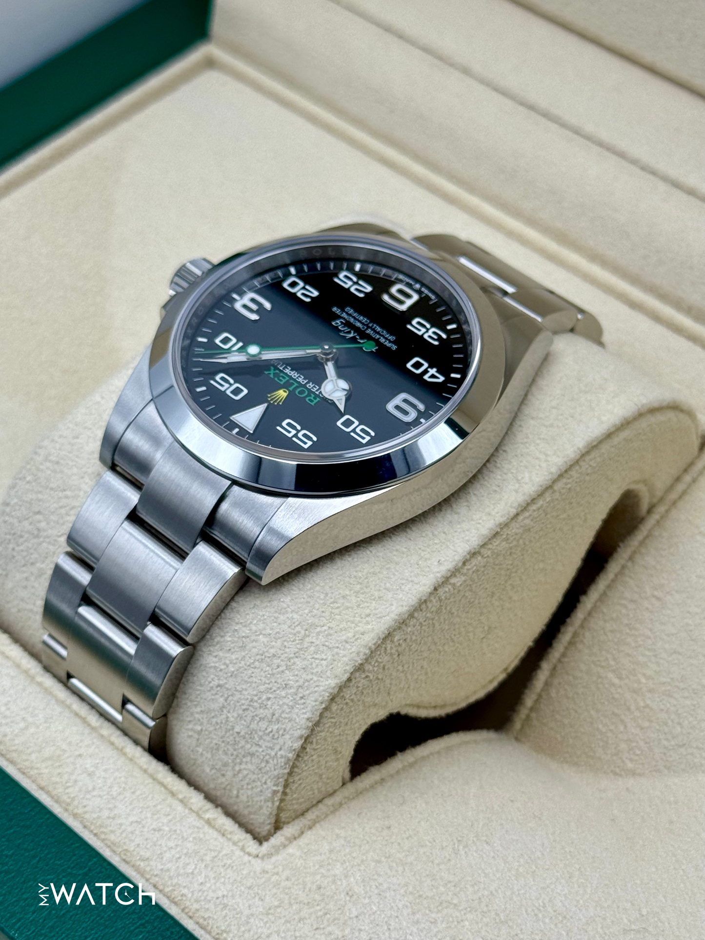 NEW 2024 Rolex Air-King 40mm 126900 Stainless Steel Black Dial - MyWatchLLC