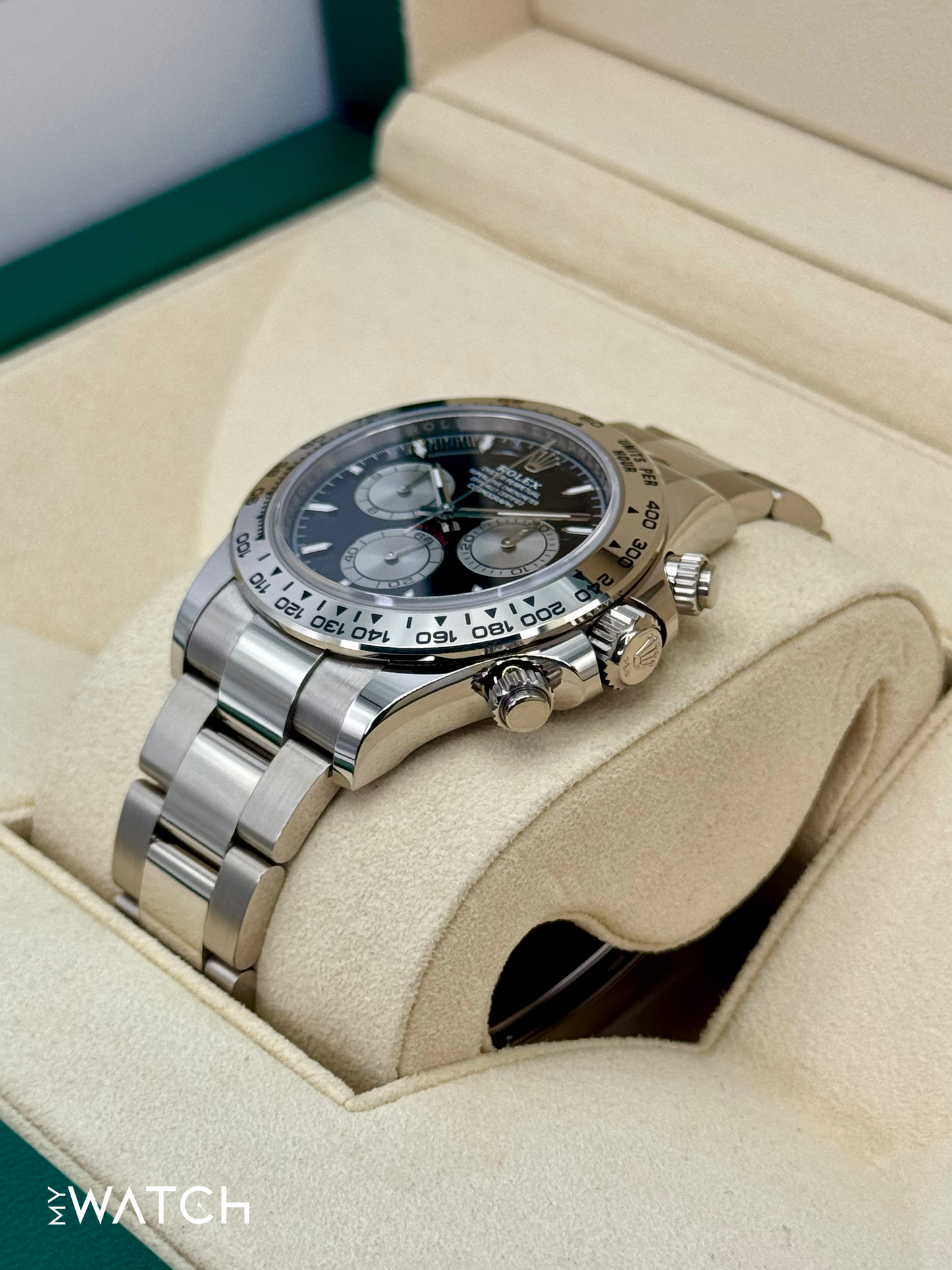 2023 Rolex Daytona 40mm 126509 White Gold Black Dial - MyWatchLLC