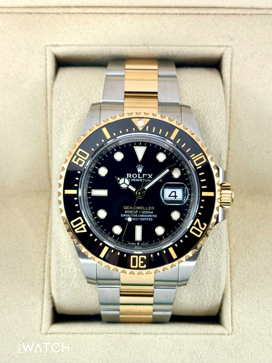 2019 Rolex Sea-Dweller 43mm 126603 Two-Tone Black Dial - MyWatchLLC
