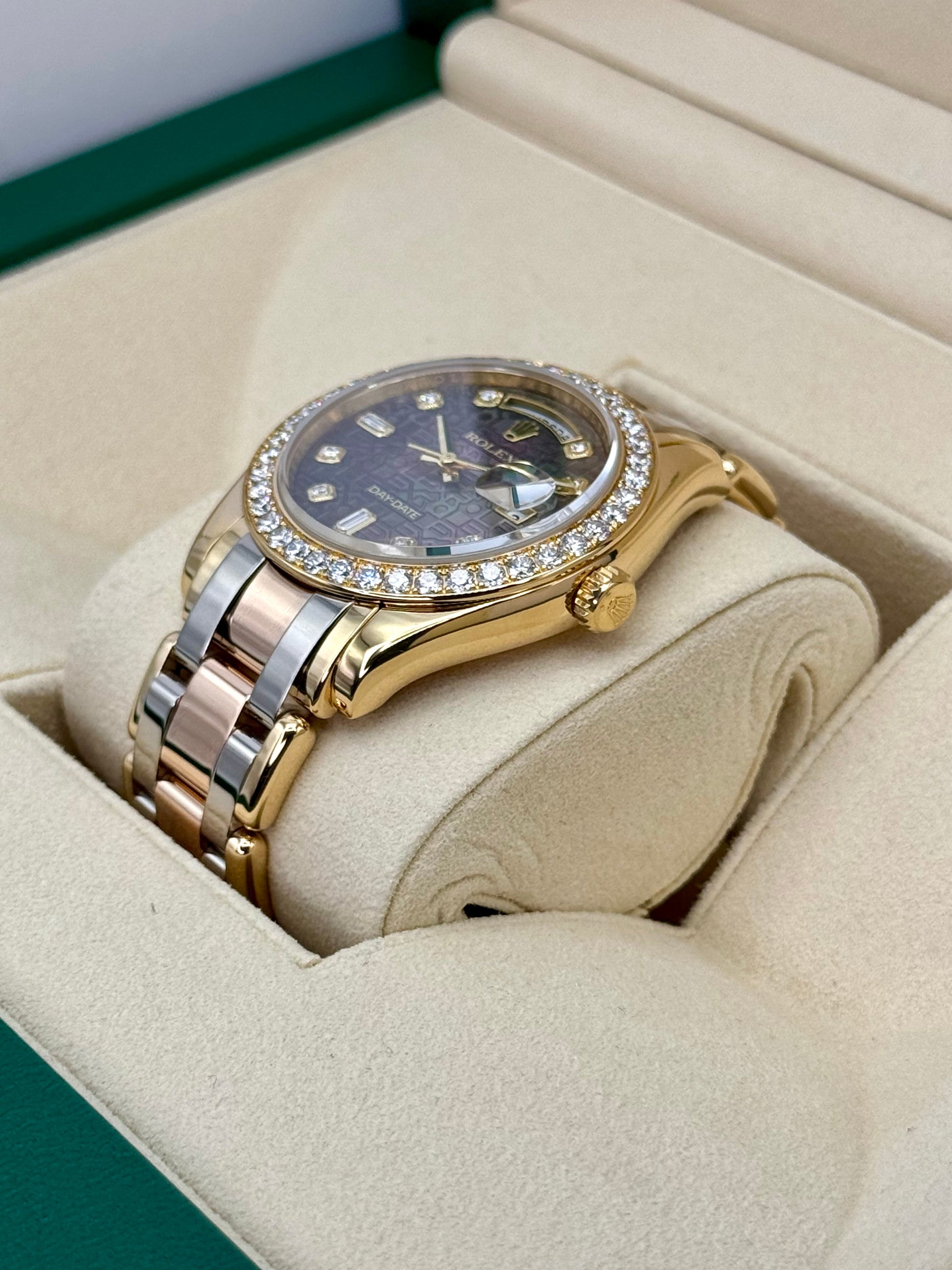 2011 Rolex Day-Date Masterpiece 39mm 18948 Tridor Tahitian Mother of Pearl Dial - MyWatchLLC