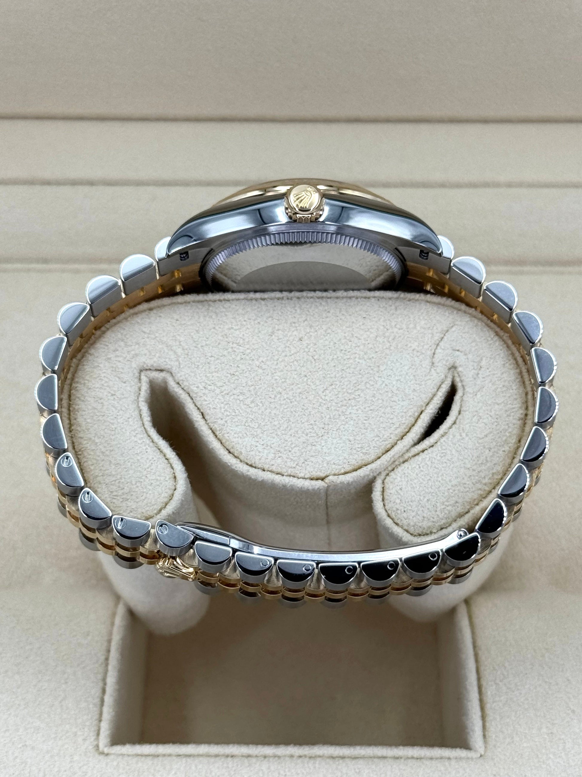 NEW 2023 Rolex Lady-Datejust 31mm 278273 Two-Tone Jubilee Green Dial - MyWatchLLC