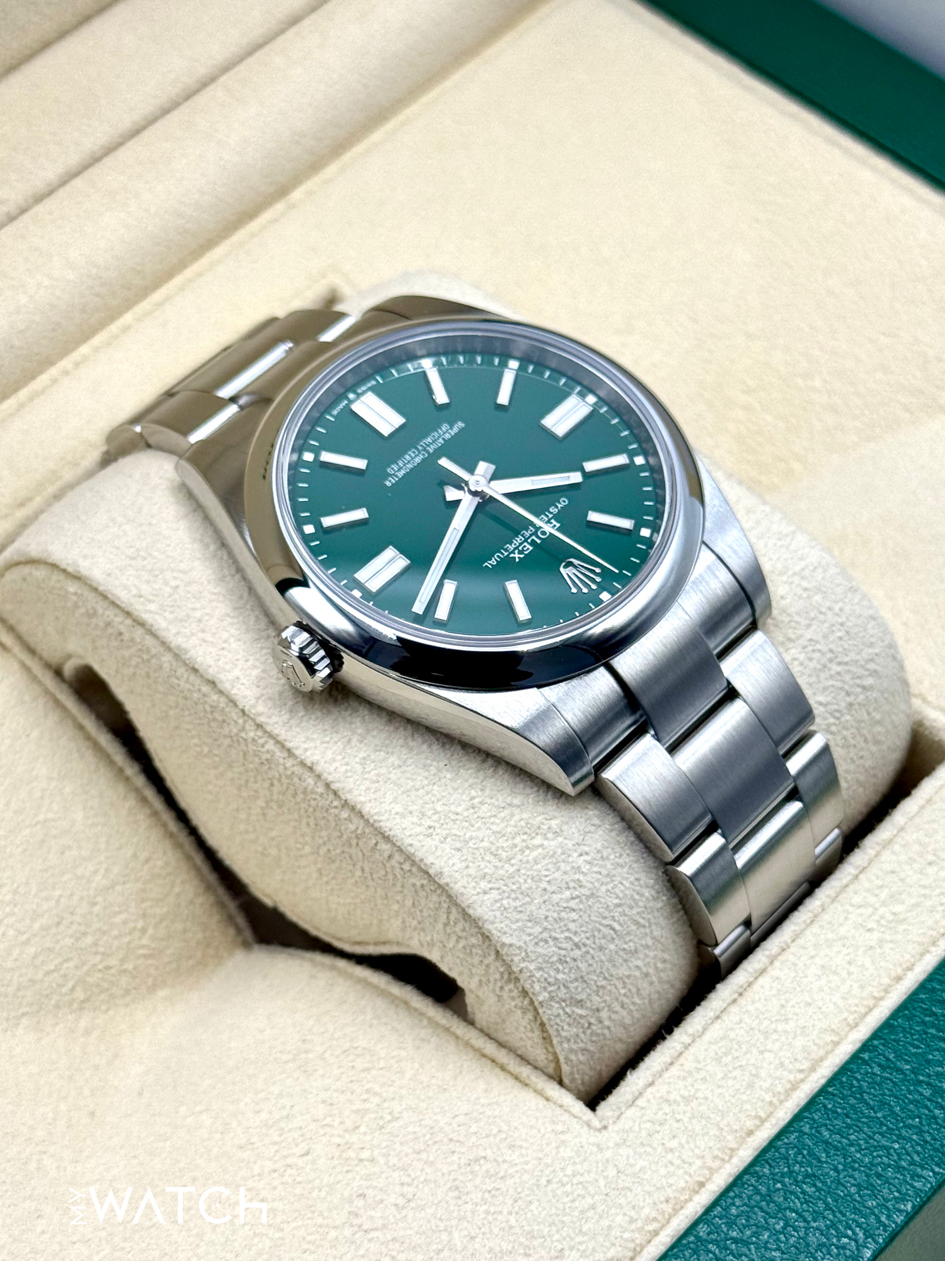 2024 Rolex Oyster Perpetual 41mm 124300 Green Dial - MyWatchLLC