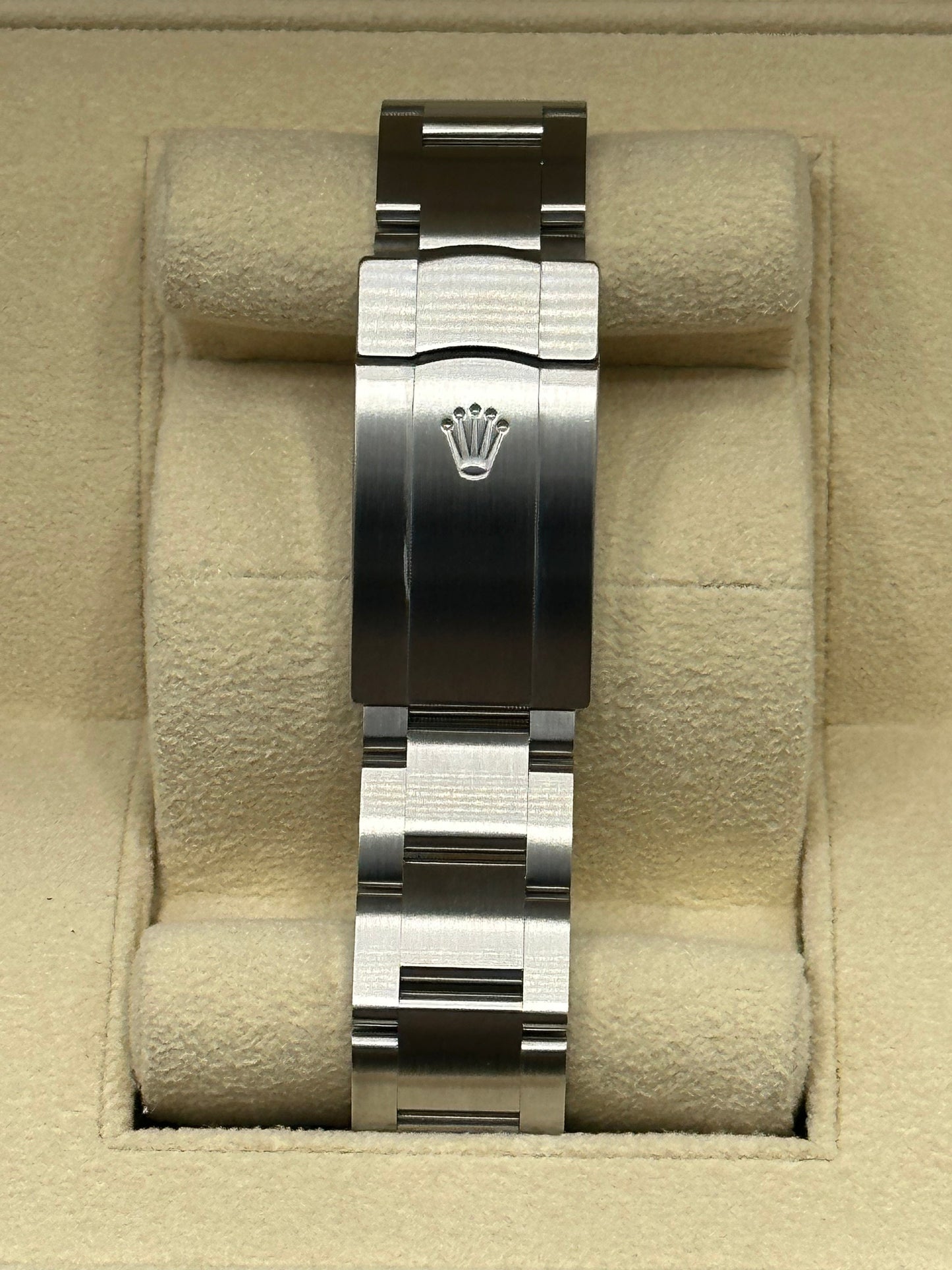 2022 Rolex Oyster Perpetual 41mm 124300 Stainless Steel Blue Stick Dial - MyWatchLLC