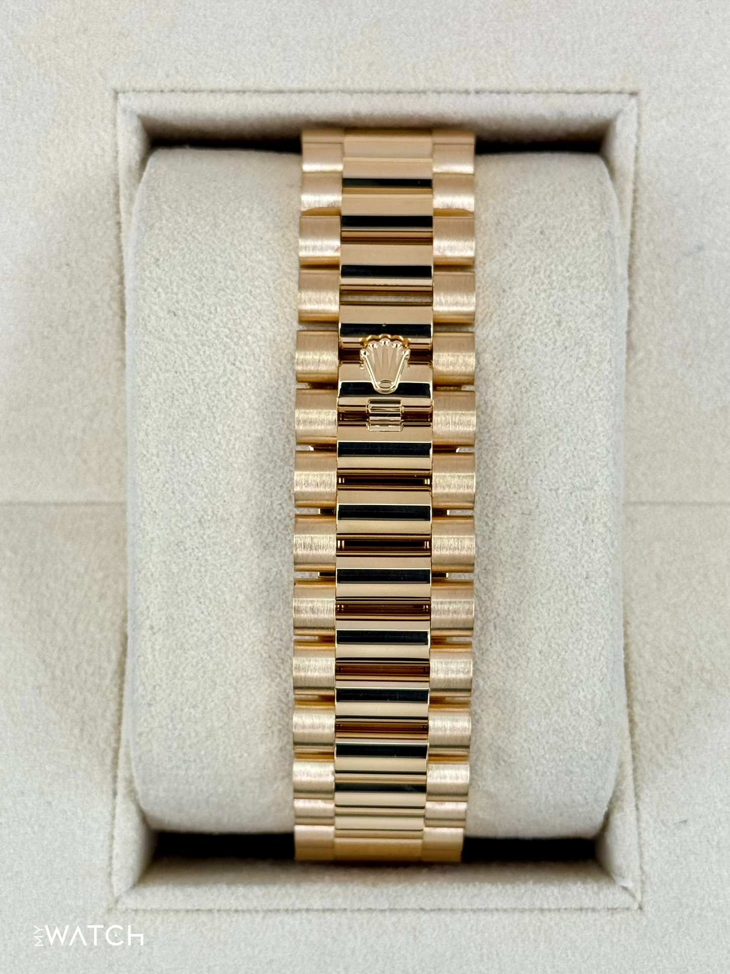 2020 Rolex Day-Date 40mm 228238 Champagne Stick Dial - MyWatchLLC