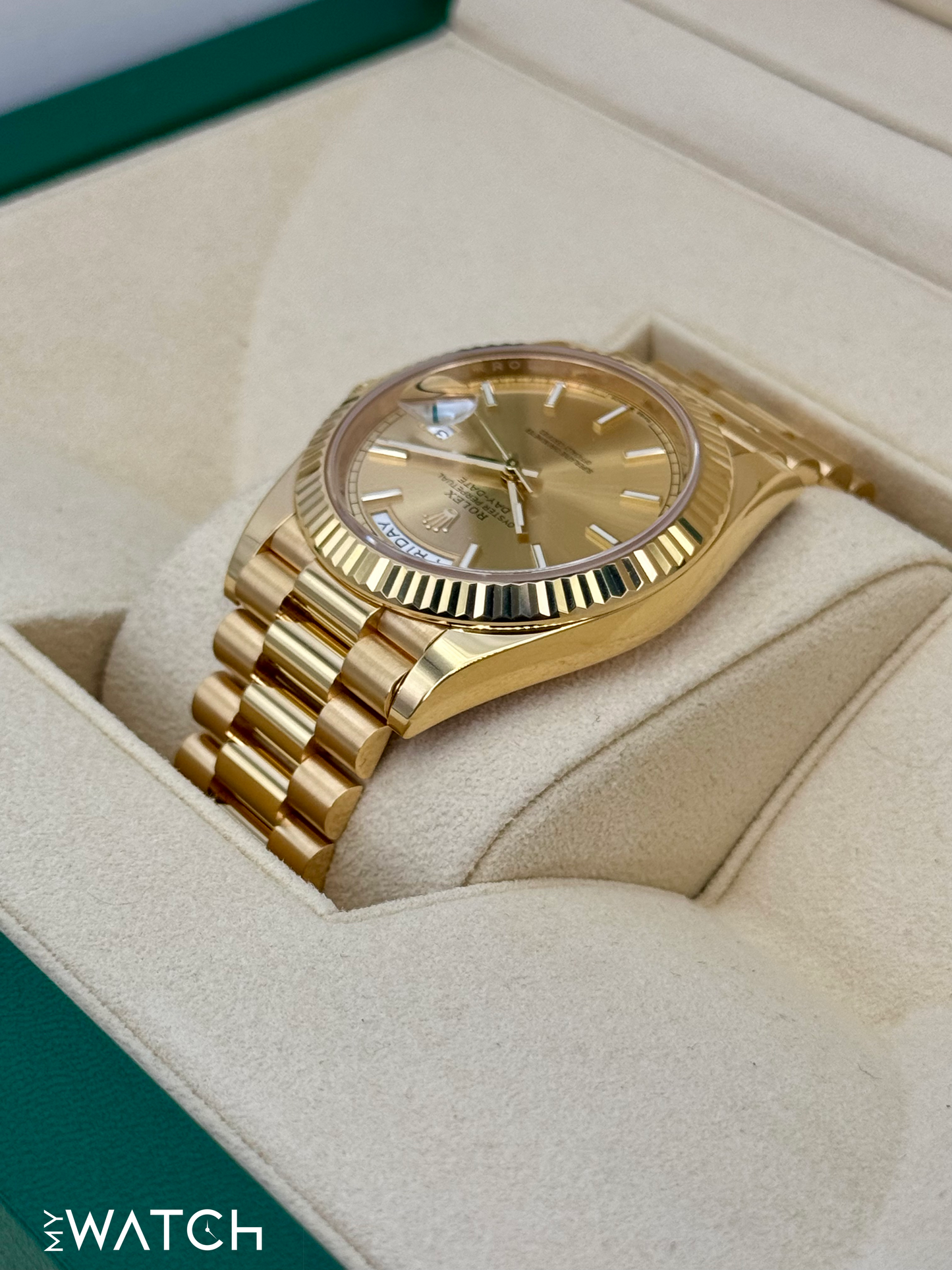 2023 Rolex Day-Date 40mm 228238 Presidential Champagne Dial - MyWatchLLC