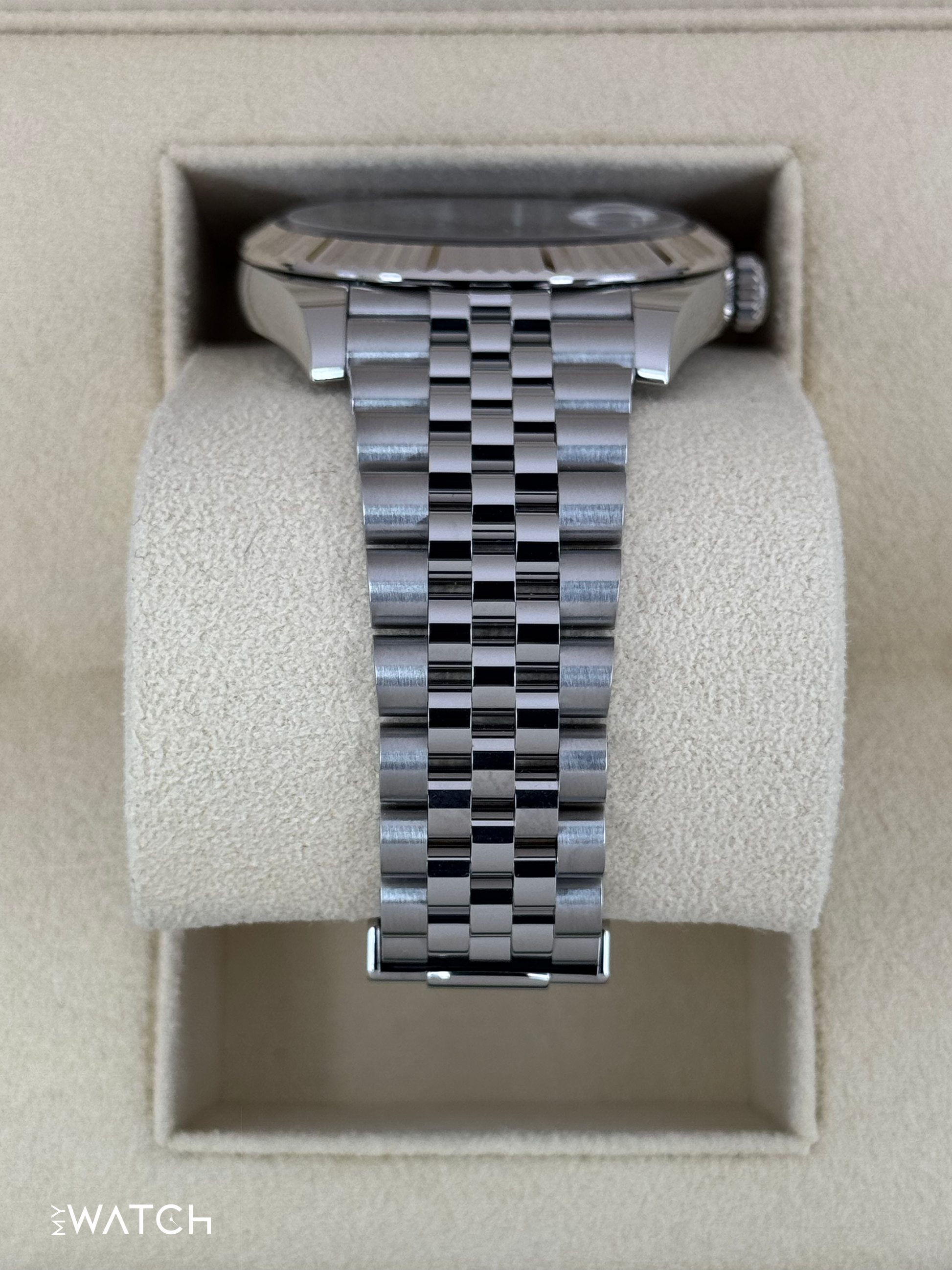 2024 Rolex Datejust 41mm 126334 Stainless Steel Jubilee Rhodium Diamond Dial - MyWatchLLC