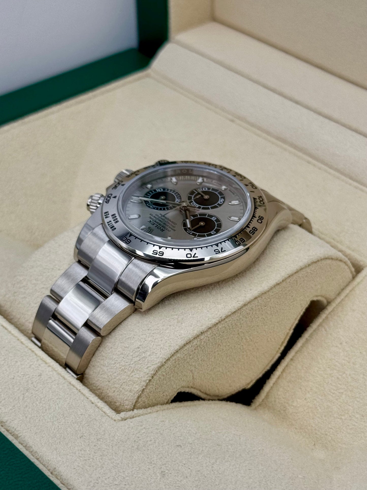 2021 Rolex Daytona "Ghost" 40mm 116509 White Gold Silver Dial - MyWatchLLC