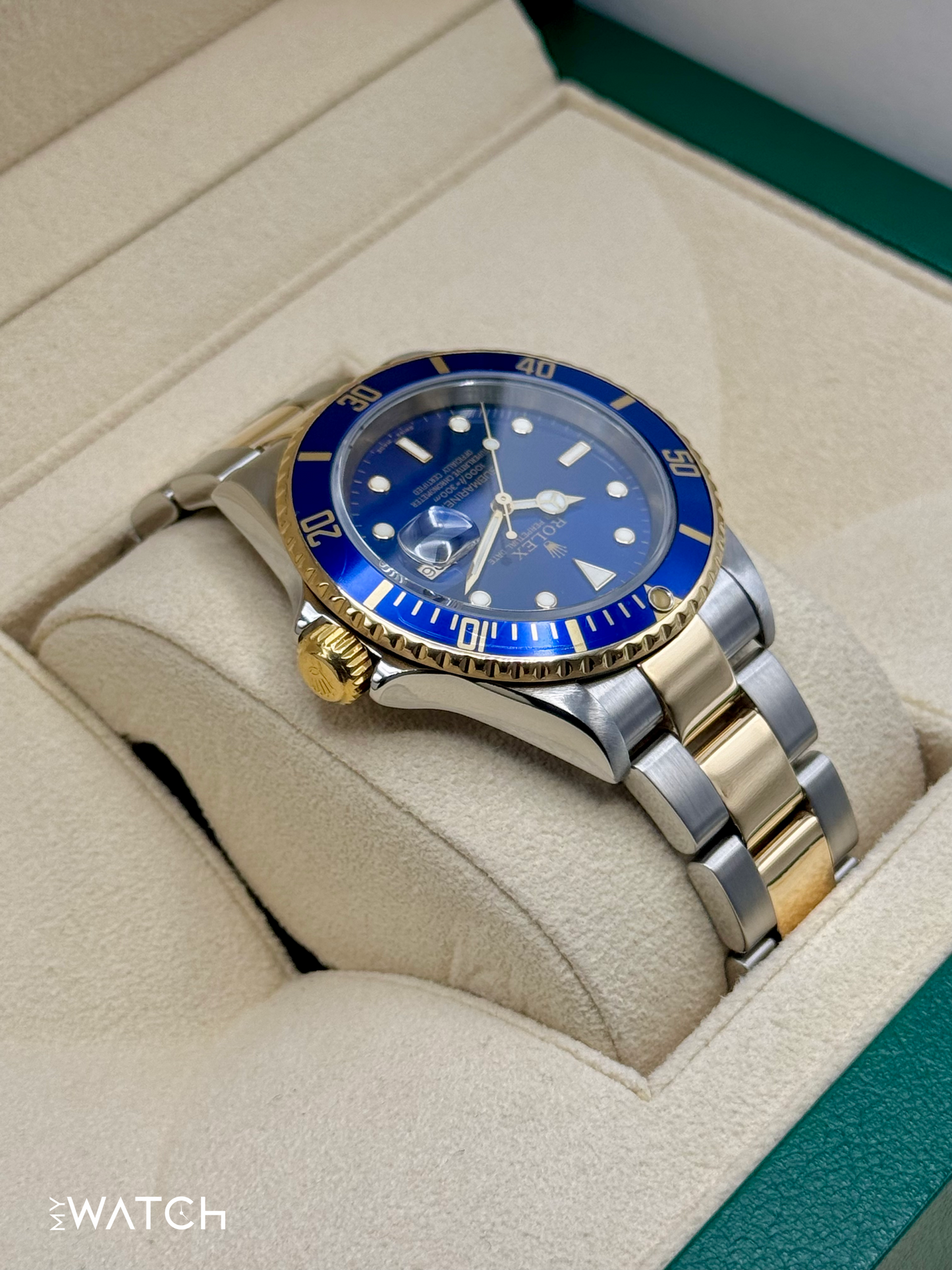 2004 Rolex Submariner "Bluesy" 40mm 16613 Two-Tone Blue Dial - MyWatchLLC