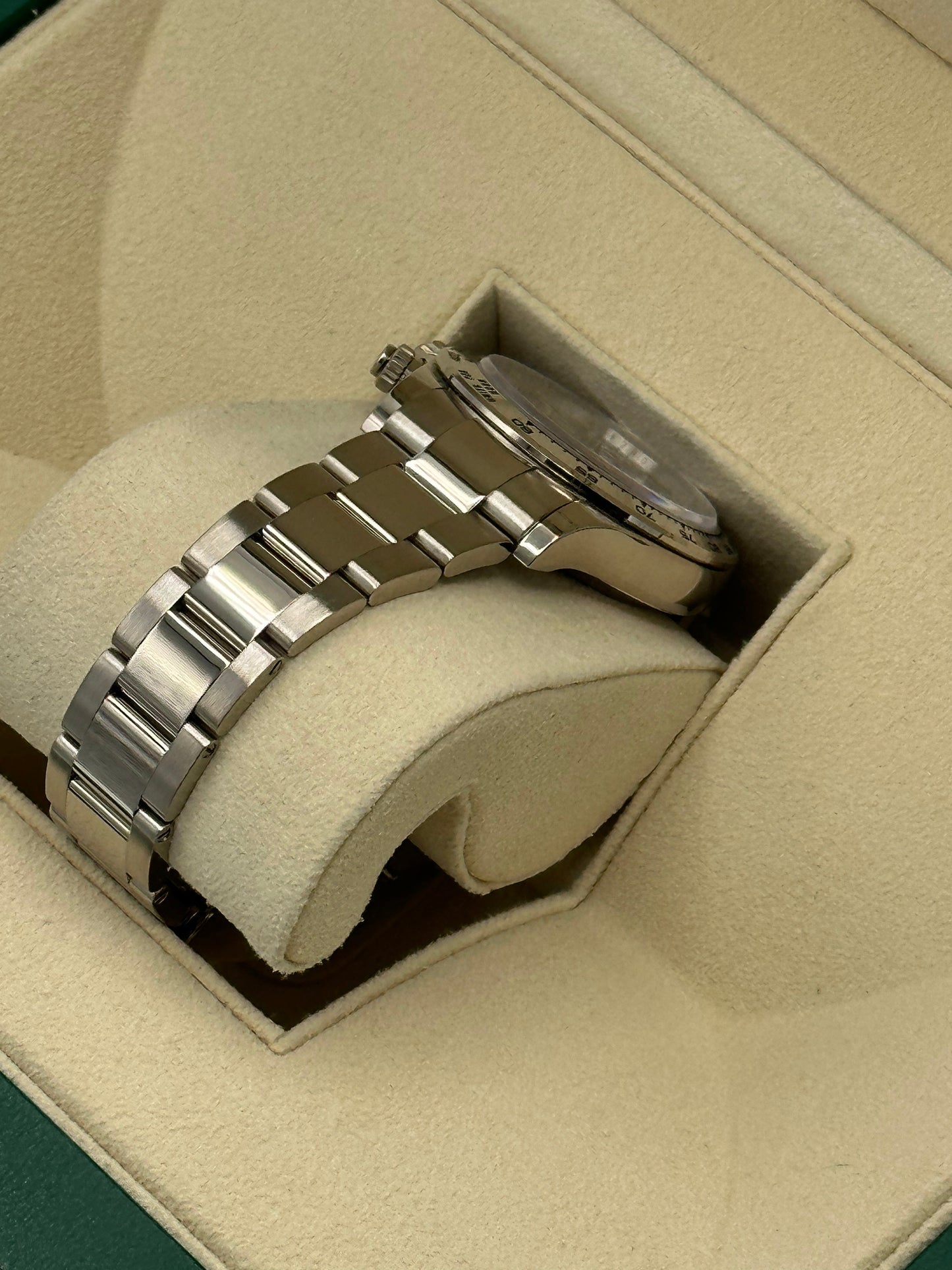 2022 Rolex Daytona 40mm 116509 White Gold Silver Dial Oyster - MyWatchLLC