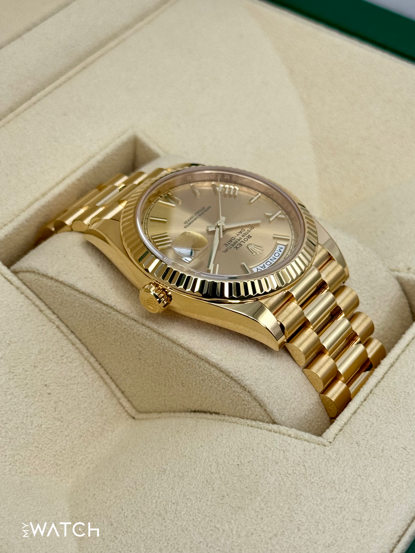2022 Rolex Day-Date 40mm 228238 Presidential Champagne Dial - MyWatchLLC