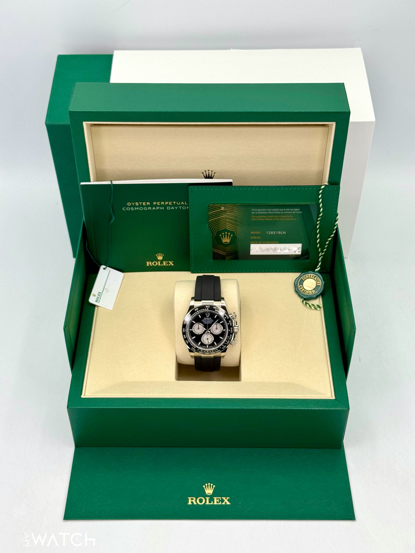 NEW 2025 Rolex Daytona "Baby Le Mans" 40mm 126519LN White Gold Black Dial - MyWatchLLC