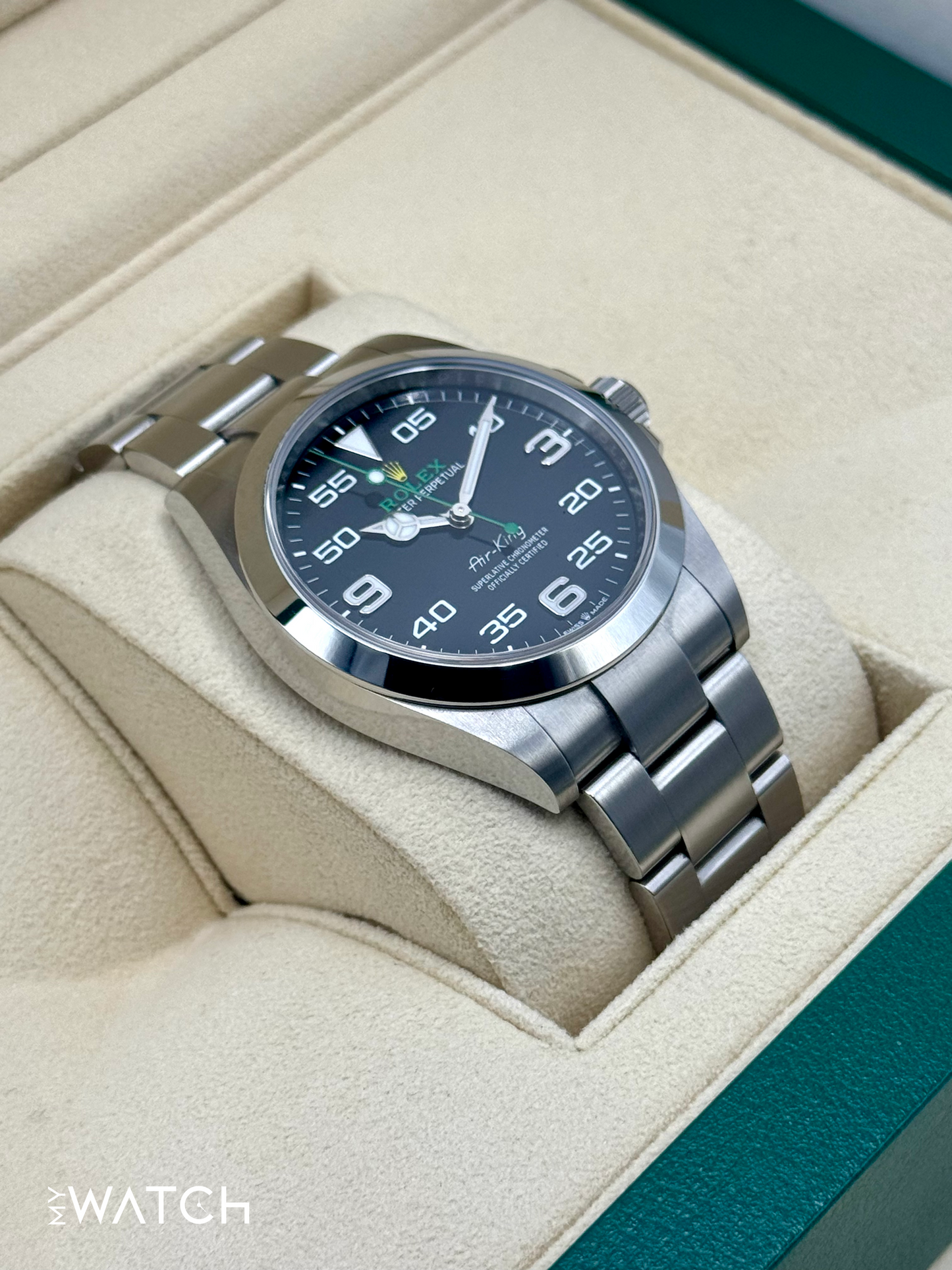 2024 Rolex Air-King 40mm 126900 Stainless Steel Black Dial - MyWatchLLC