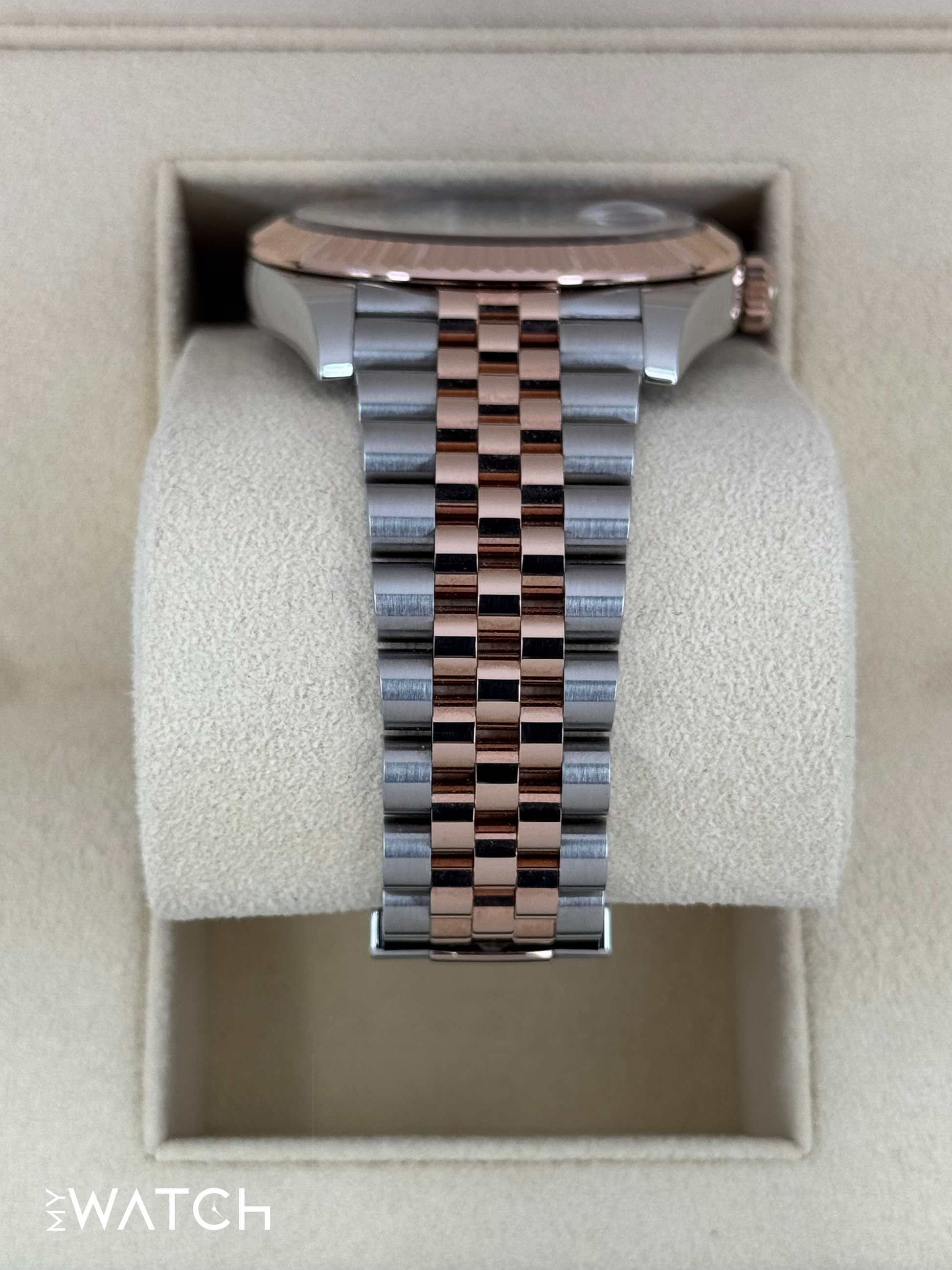 NEW 2024 Rolex Datejust 41mm 126331 Two-Tone Rose Gold Chocolate Dial - MyWatchLLC