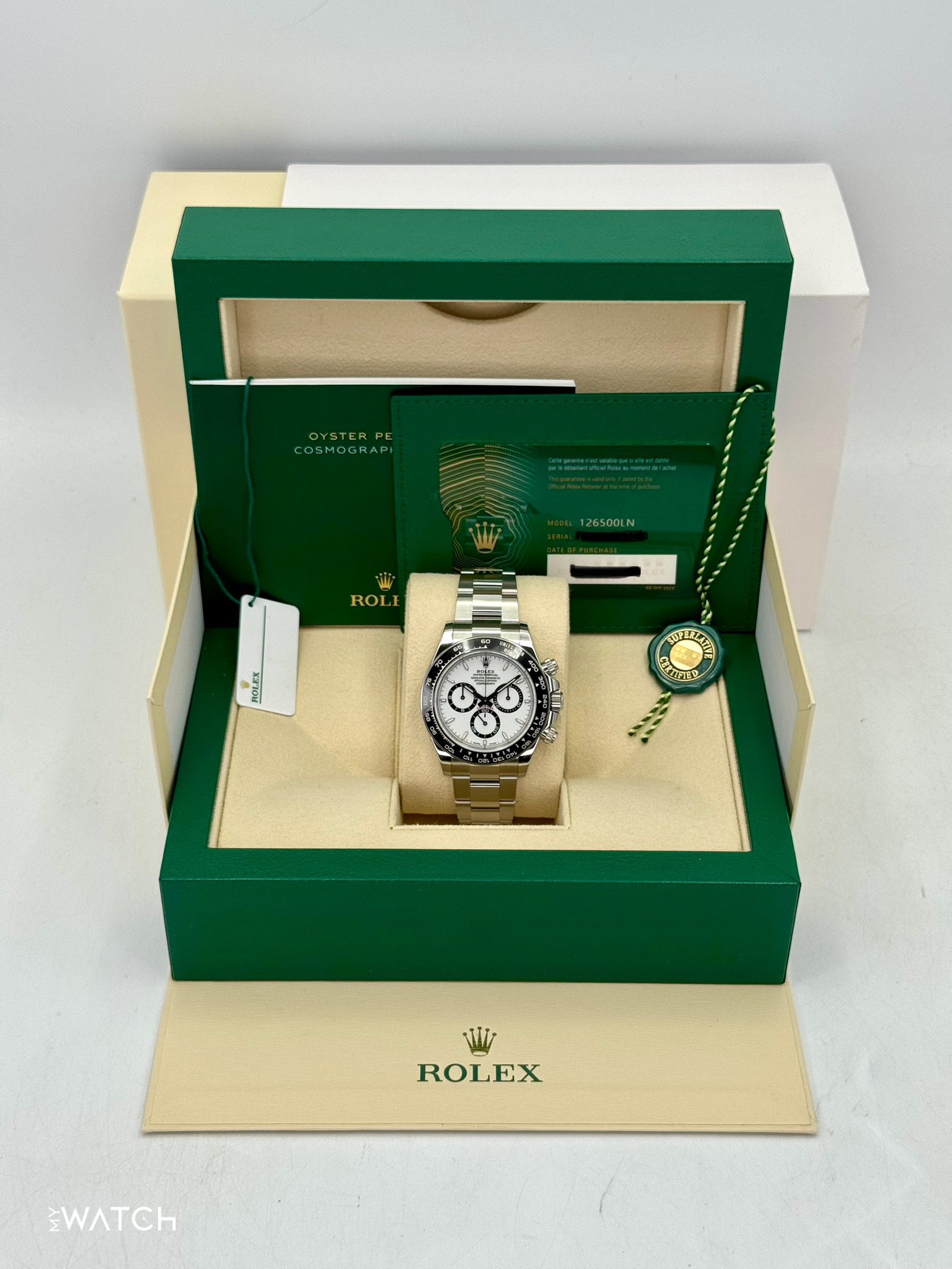 2023 Rolex Daytona 40mm 126500LN Stainless Steel Panda Dial - MyWatchLLC