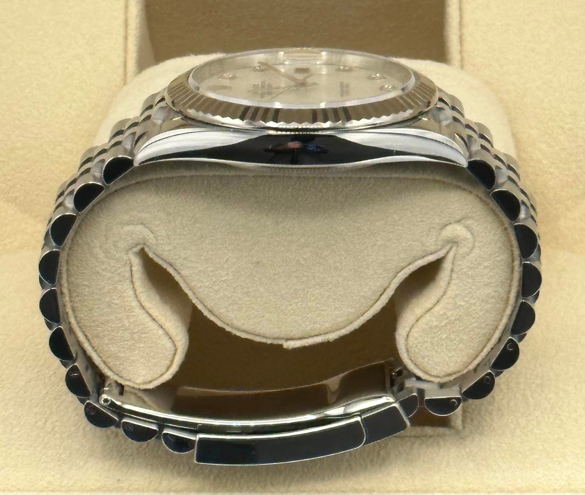 2018 Rolex Datejust 41mm Stainless Steel White MOP Diamond Dial - MyWatchLLC