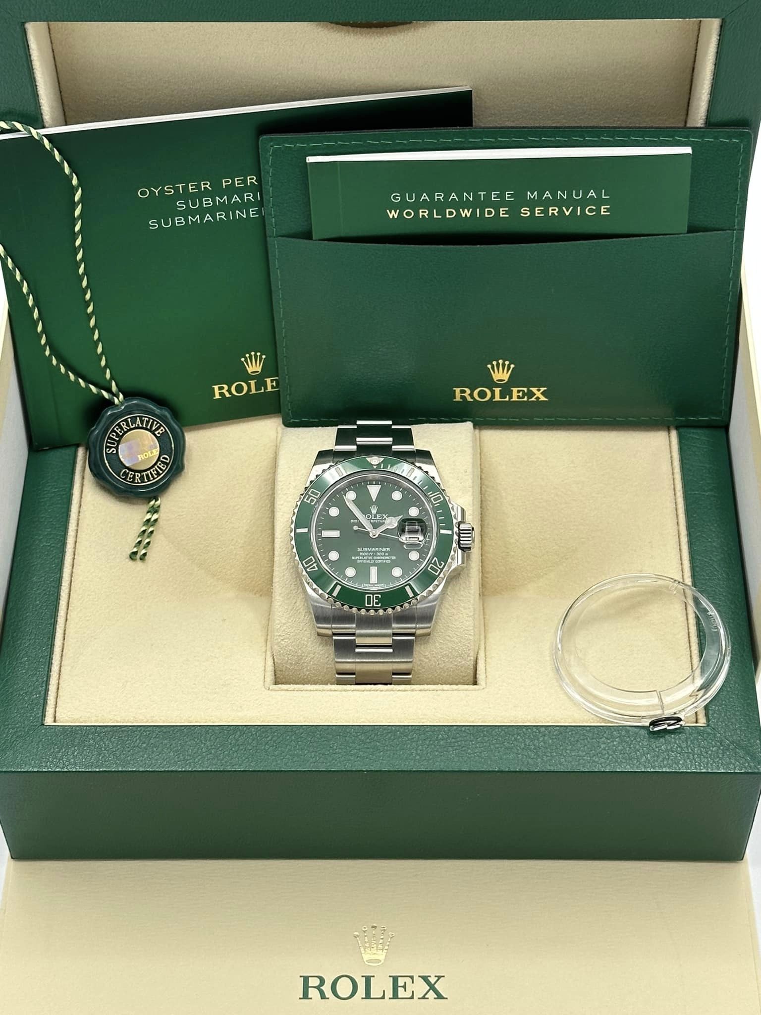 Rolex Submariner “Hulkâ€?116610LV Stainless Steel Green Dial - MyWatchLLC