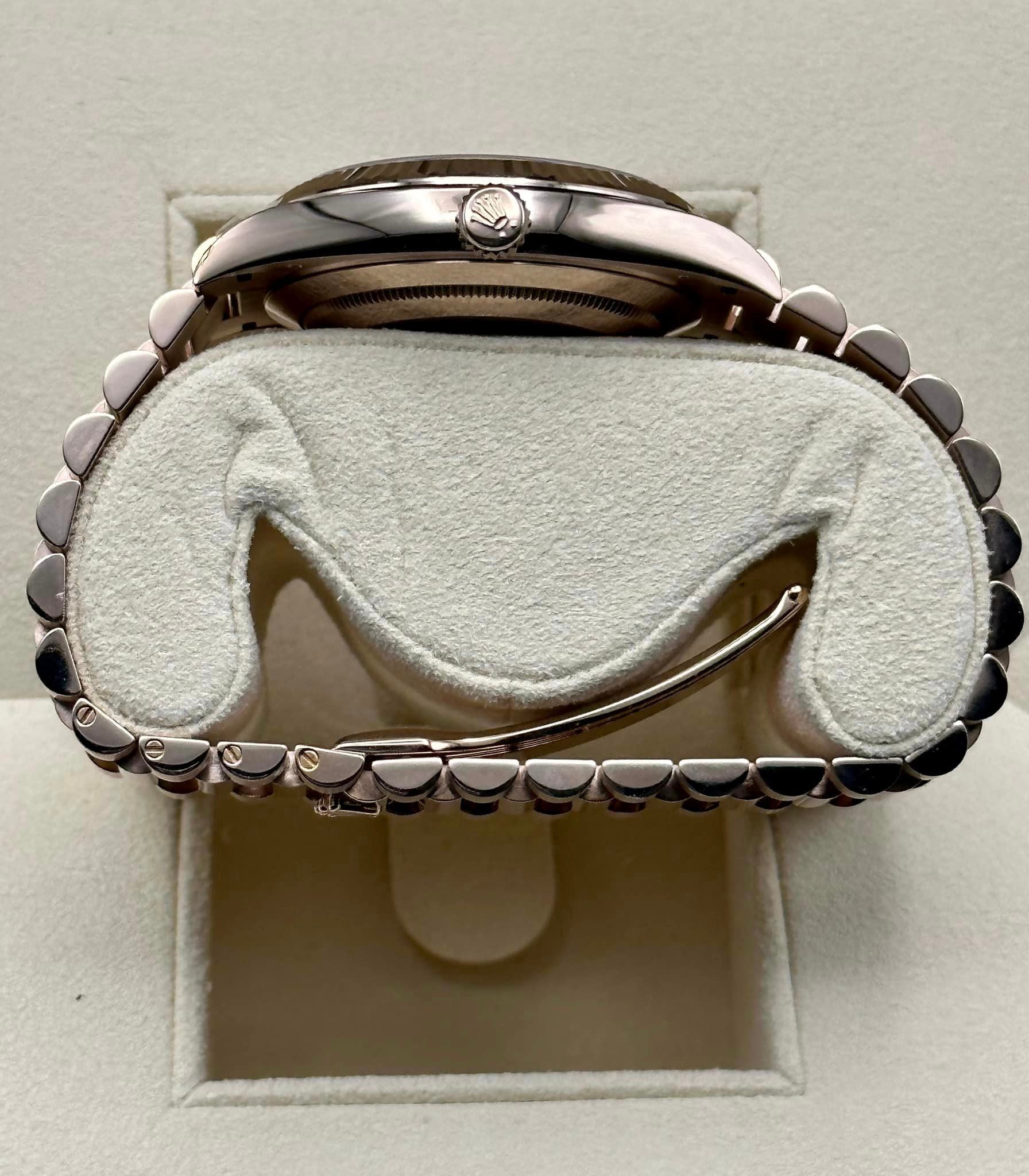 NEW 2020 Rolex Day-Date 40mm 228235 Rose Gold Green Roman Numerals - MyWatchLLC