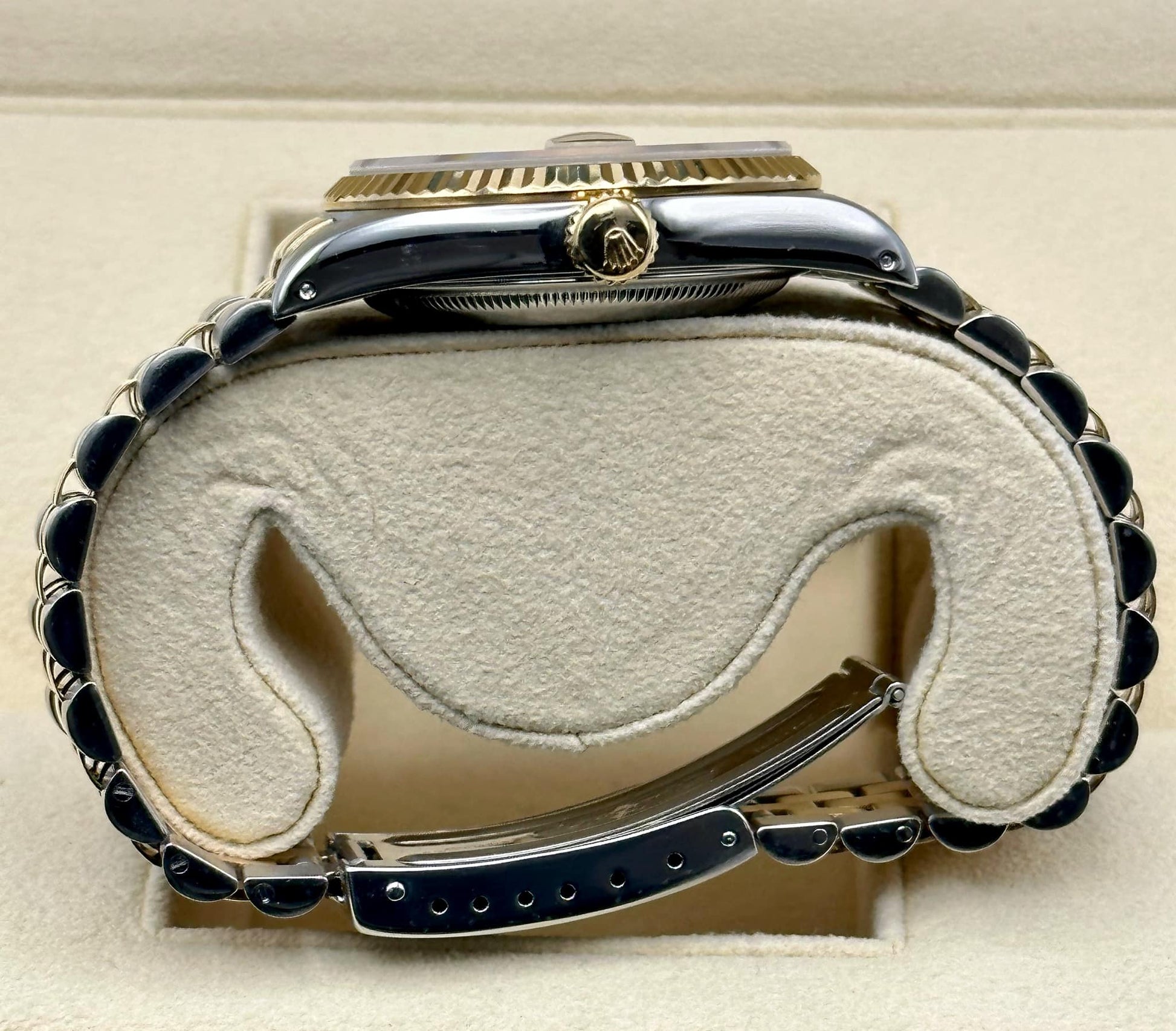 Rolex Datejust 36mm 16233 Two-Tone Champagne Diamond Dial Jubilee - MyWatchLLC