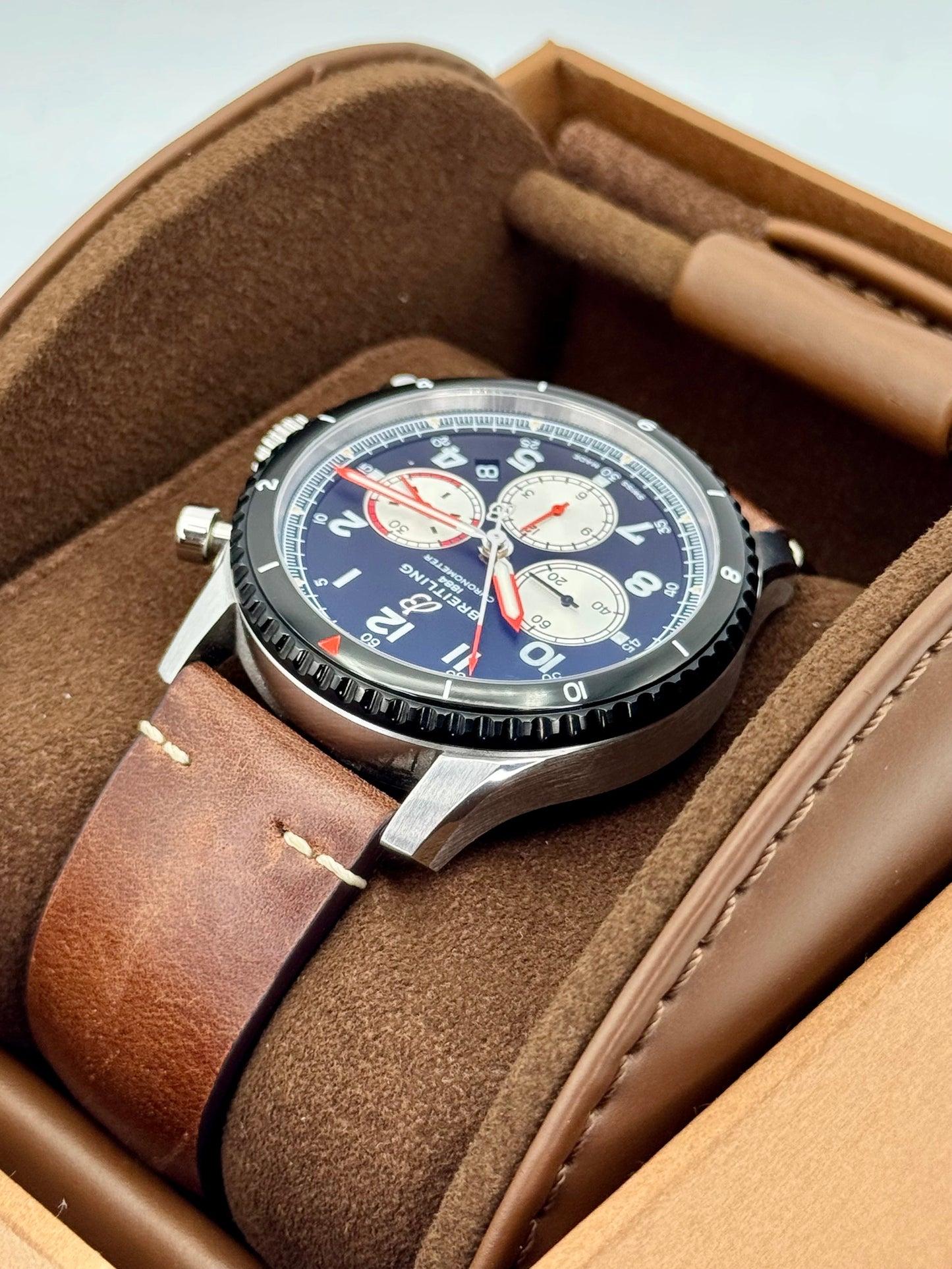 Breitling Aviator 8 B1 Chrono 43mm AB01194 Stainless Steel Black Dial - MyWatchLLC