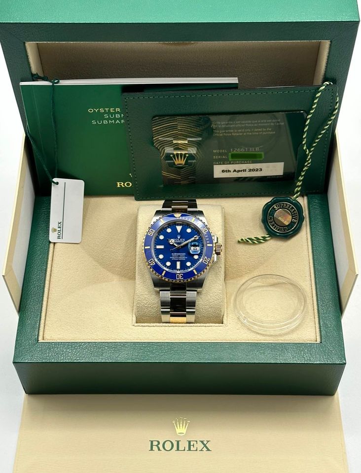 2023 Rolex Submariner "Bluesy" 126613LB Two-Tone Blue Dial - MyWatchLLC