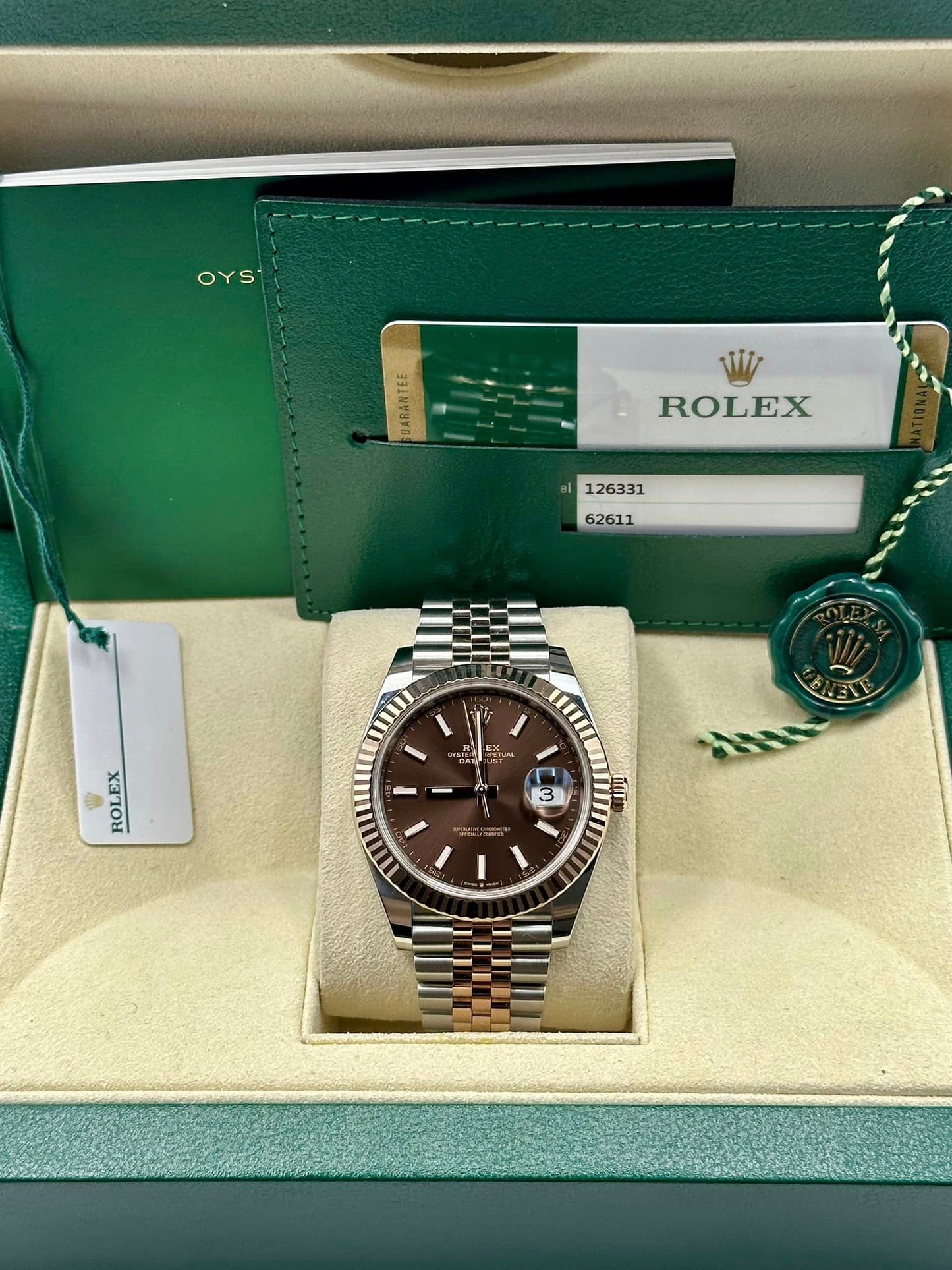 2020 Rolex Datejust 41mm 126331 Two-Tone Rose Gold/Stainless Steel - MyWatchLLC