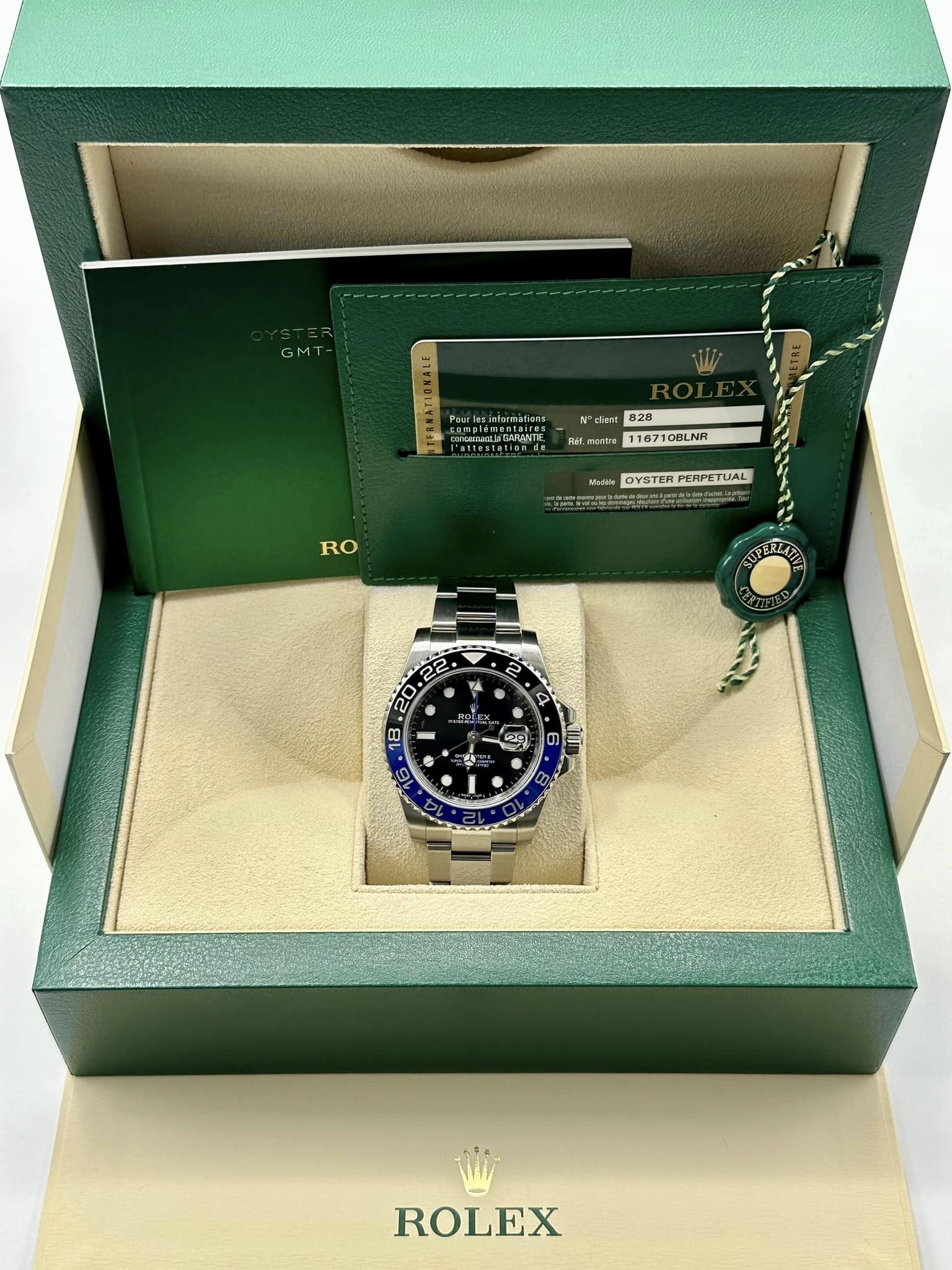 2015 Rolex GMT Master II Batman 116710BLNR Stainless Steel Oyster - MyWatchLLC