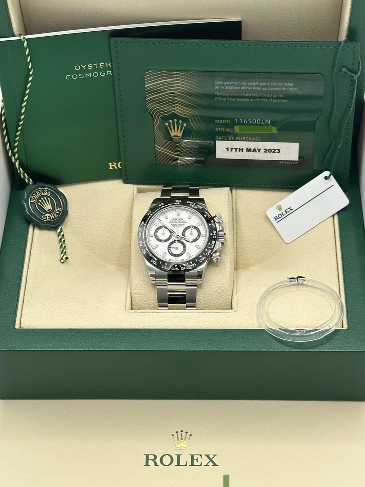 NEW 2023 Rolex Daytona 116500LN Stainless Steel White Panda Dial - MyWatchLLC