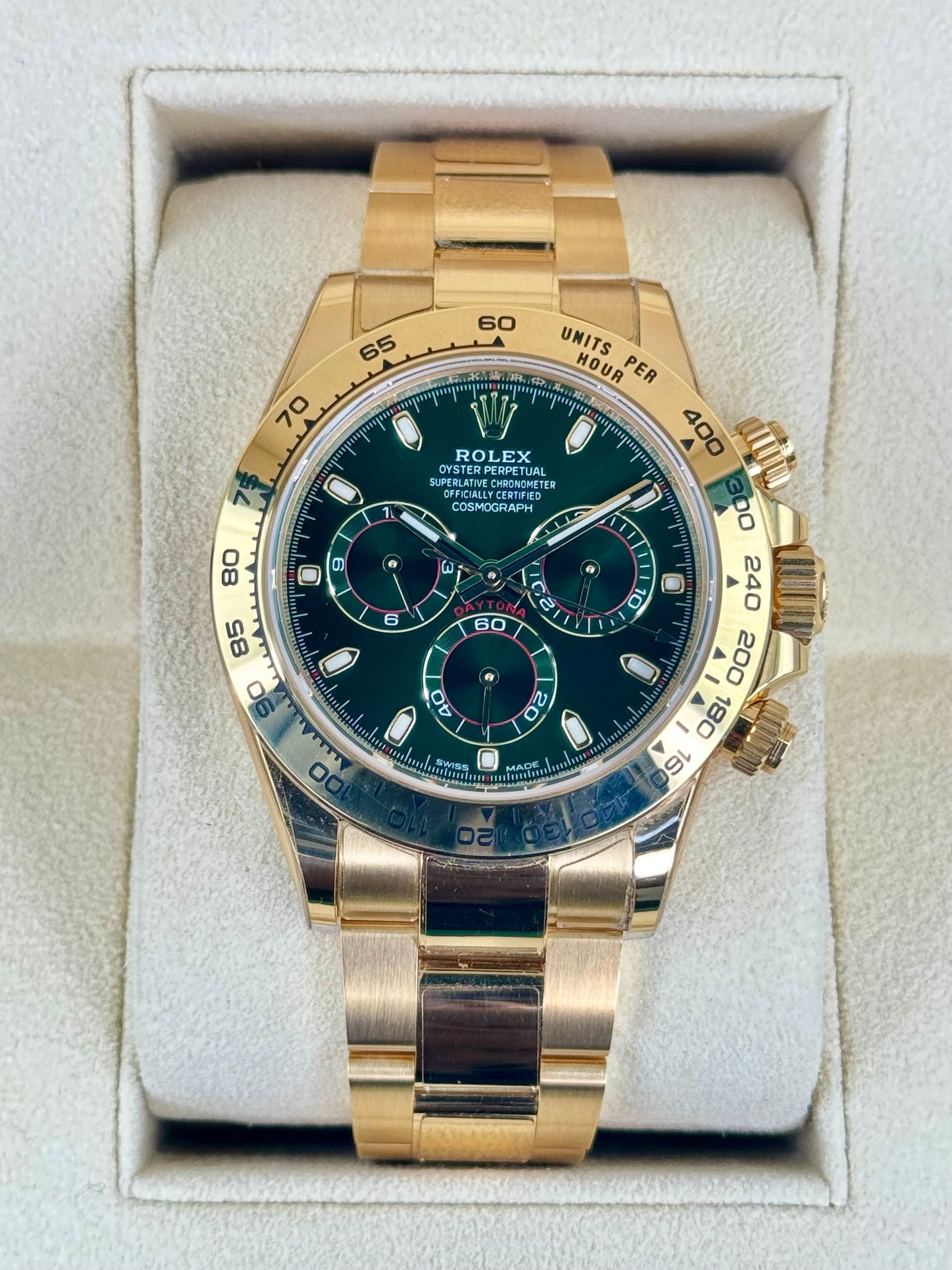 2023 Rolex Daytona "John Mayer" 40mm 116508 Yellow Gold Green Dial - MyWatchLLC