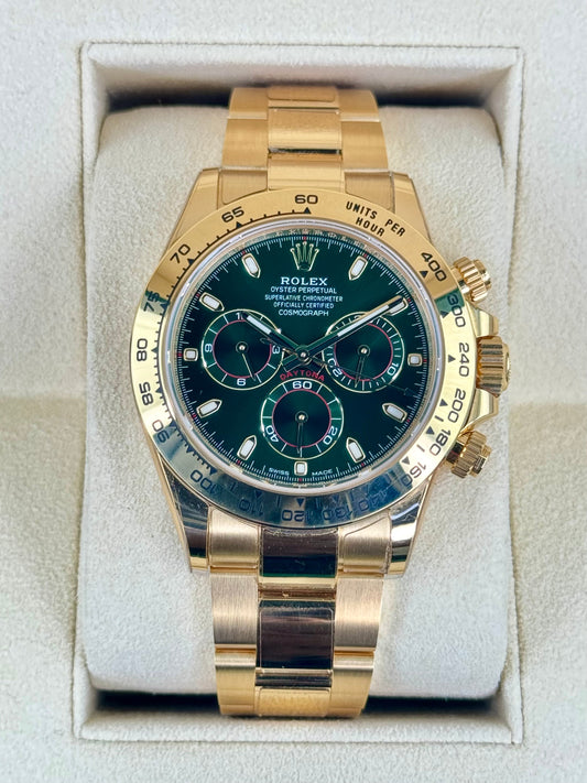 2023 Rolex Daytona "John Mayer" 40mm 116508 Yellow Gold Green Dial - MyWatchLLC