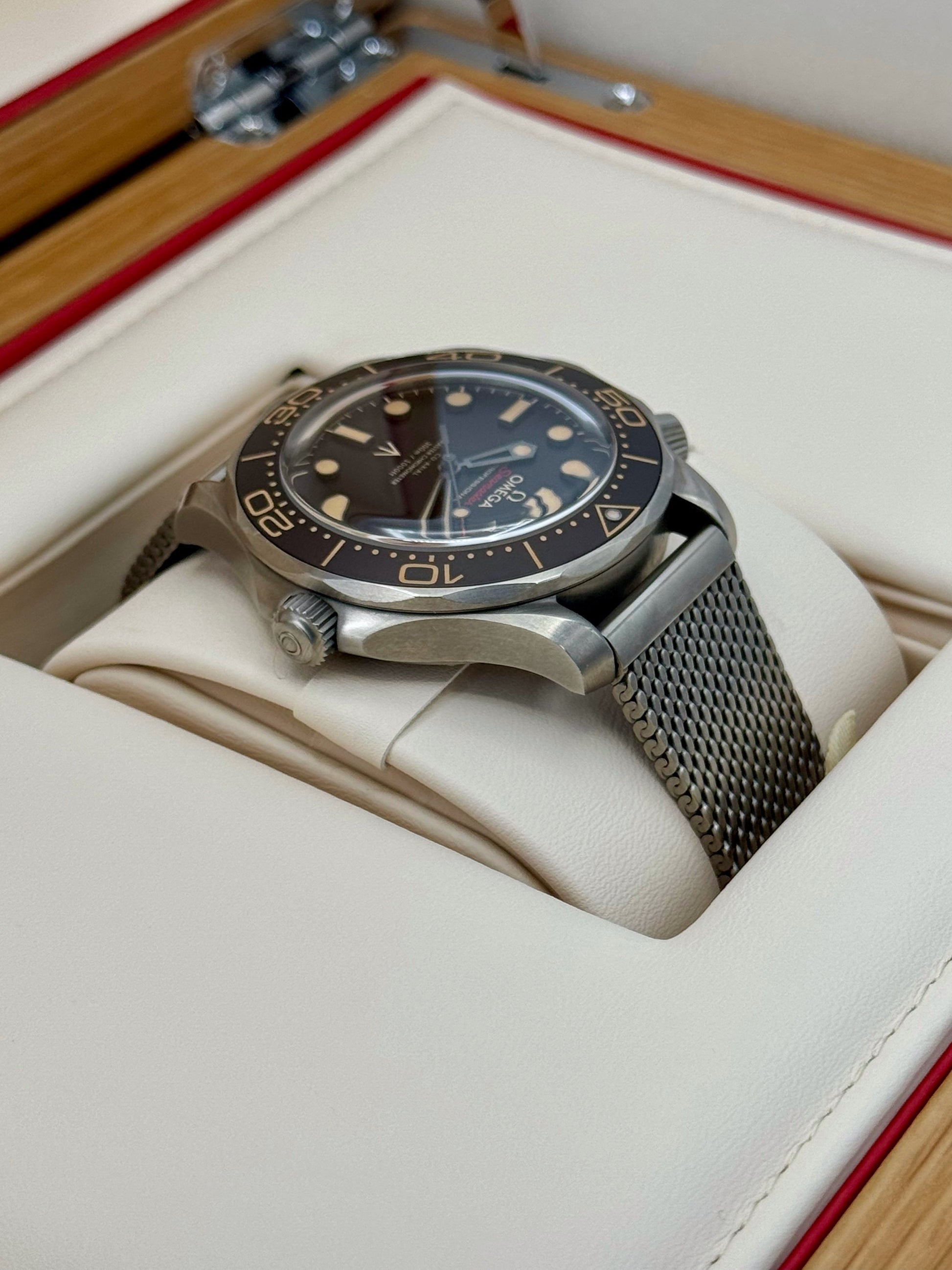 2023 Omega Seamaster Diver 300M 007 42mm Titanium Brown Dial - MyWatchLLC