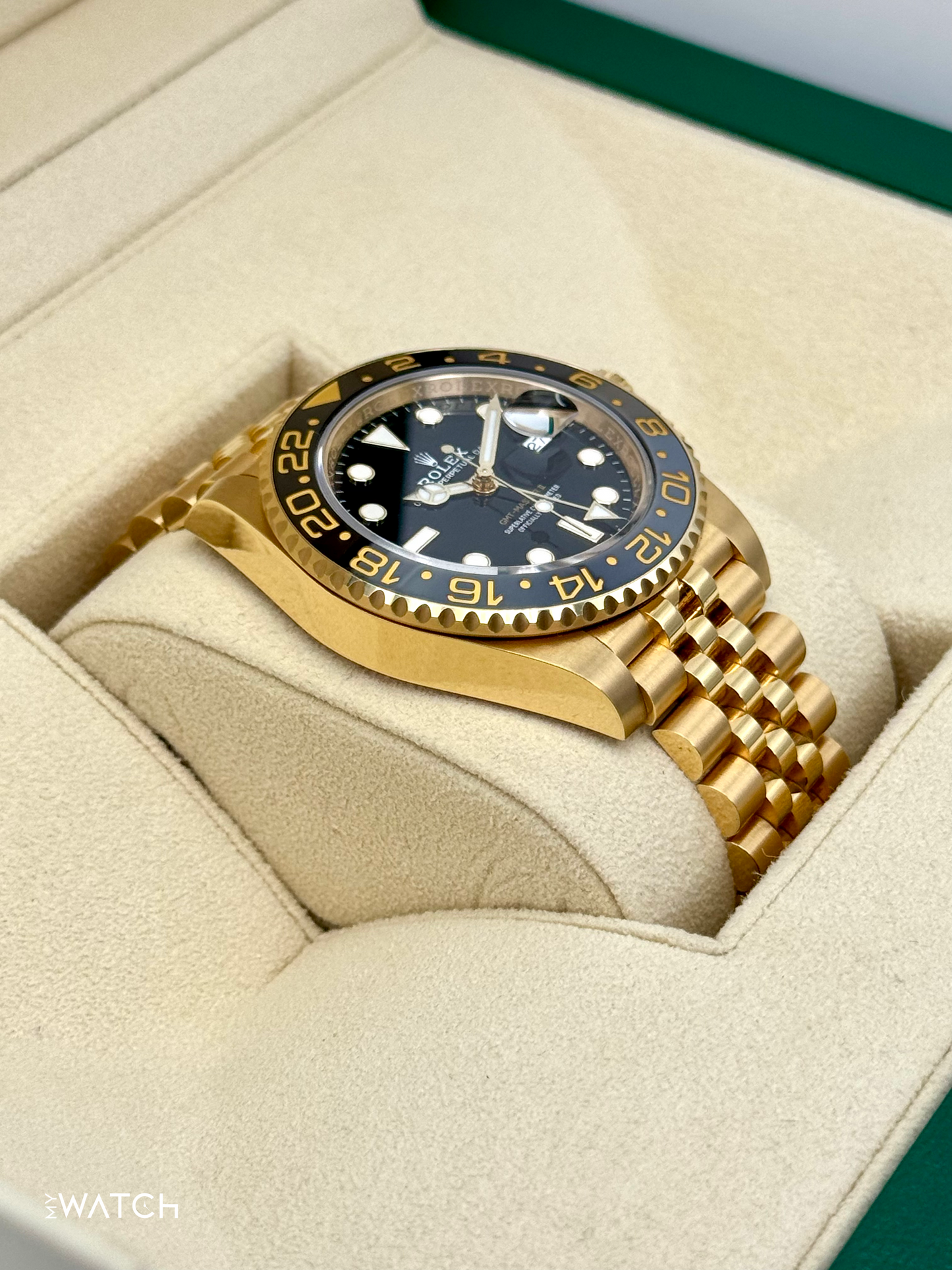 2024 Rolex GMT-Master II 40mm 126718GRNR Jubilee Black Dial - MyWatchLLC