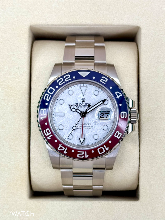 NEW 2025 Rolex GMT-Master II "Pepsi" 40mm 126719BLRO Meteorite Dial - MyWatchLLC