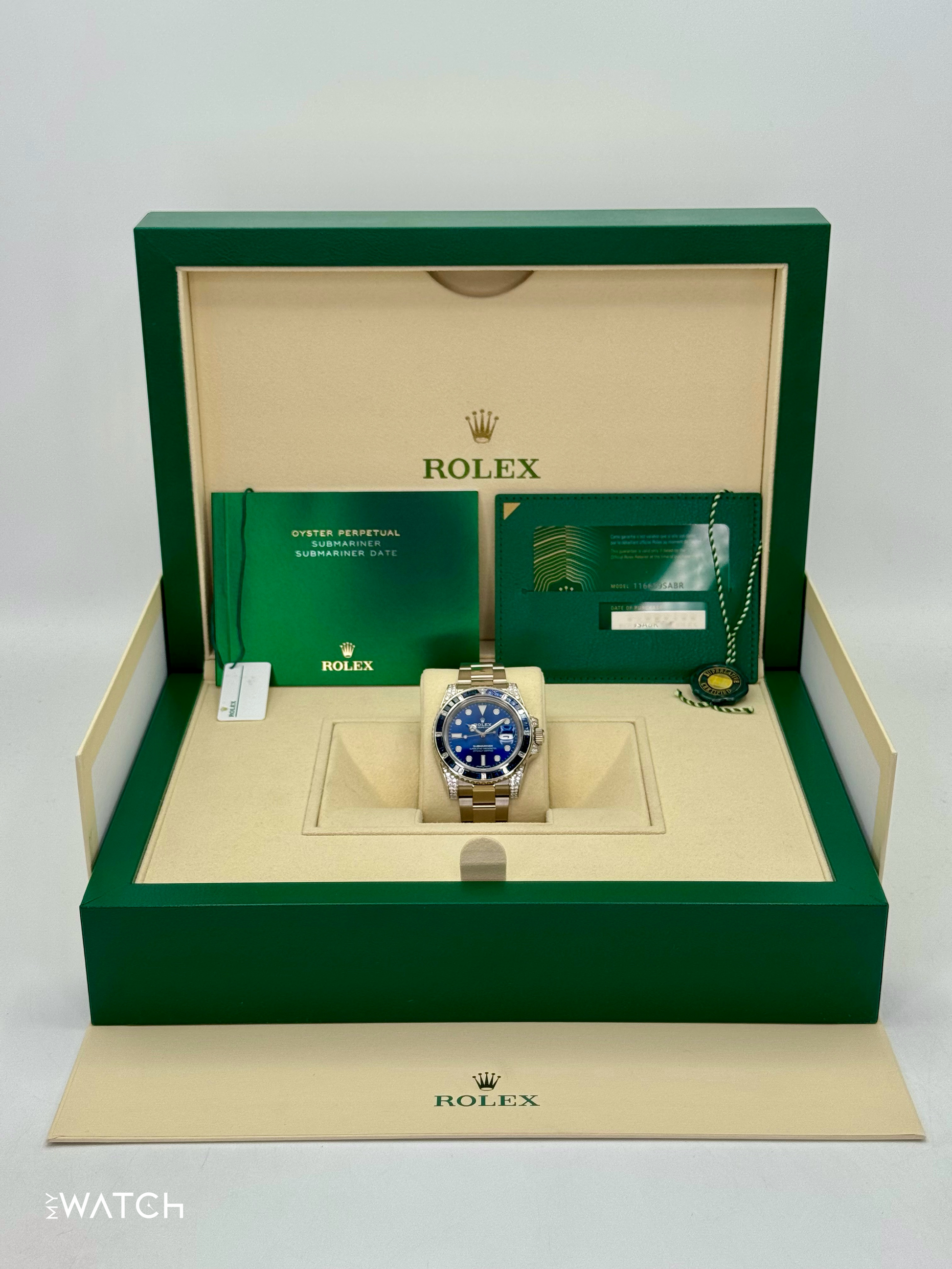 2020 Rolex Submariner 40mm 116659SABR White Gold Blue Dial - MyWatchLLC