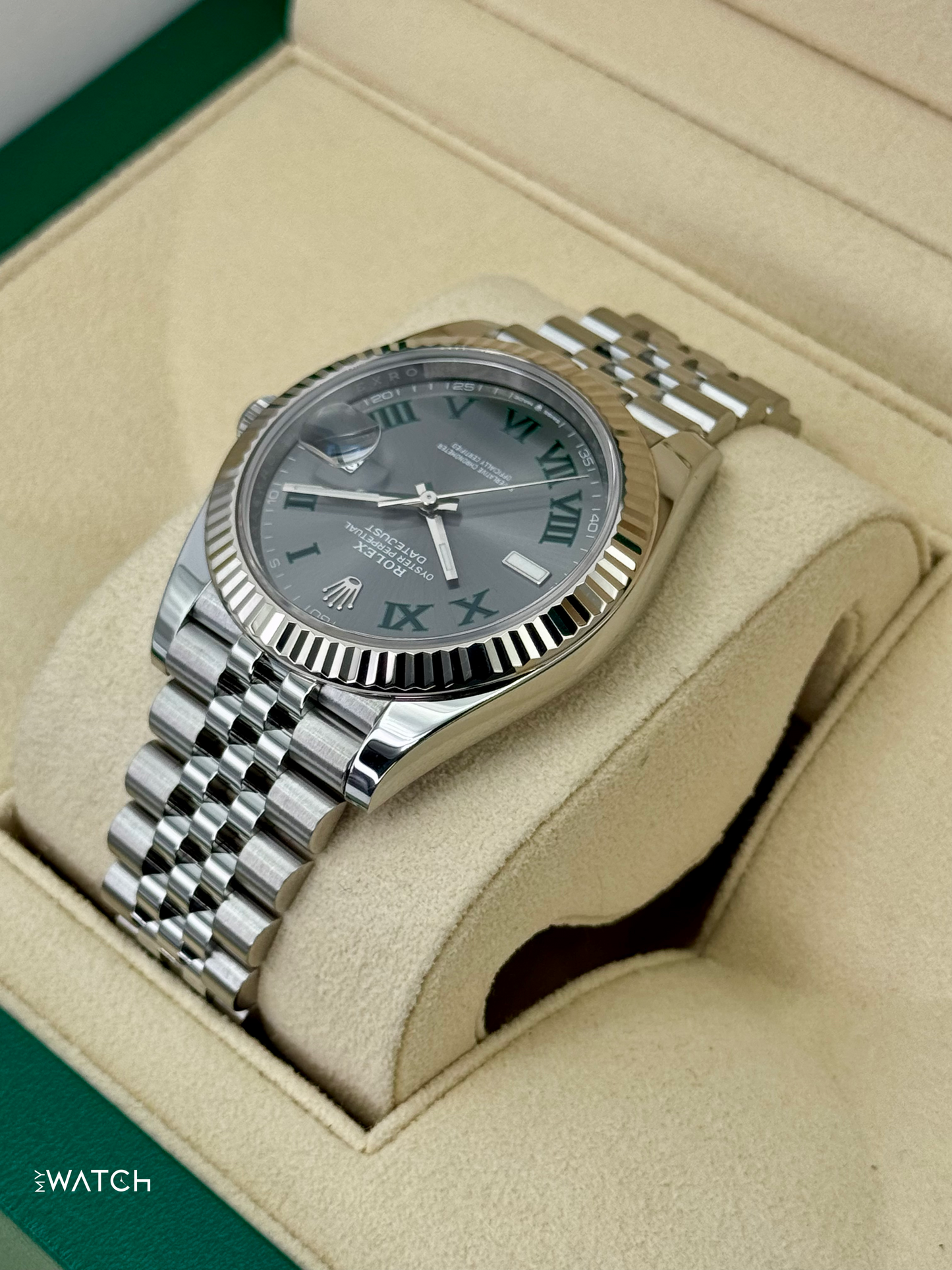 2023 Rolex Datejust 41mm 126334 Jubilee Wimbledon Dial - MyWatchLLC