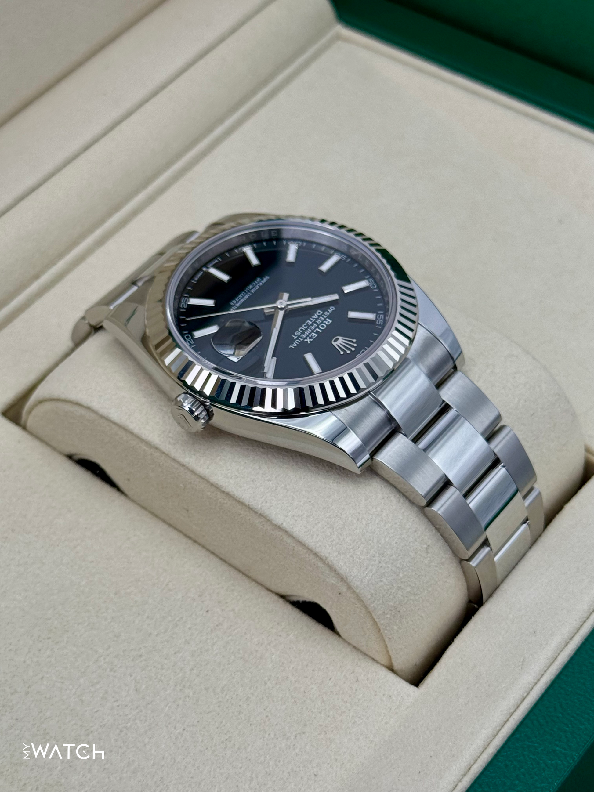 NEW 2025 Rolex Datejust 41mm 126334 Oyster Black Dial - MyWatchLLC